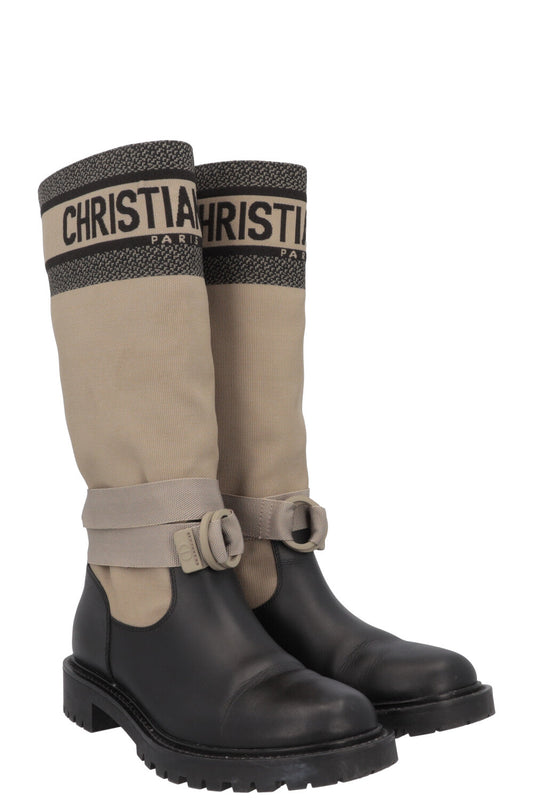 Dior D-Major Boot Taupe Black Shoes