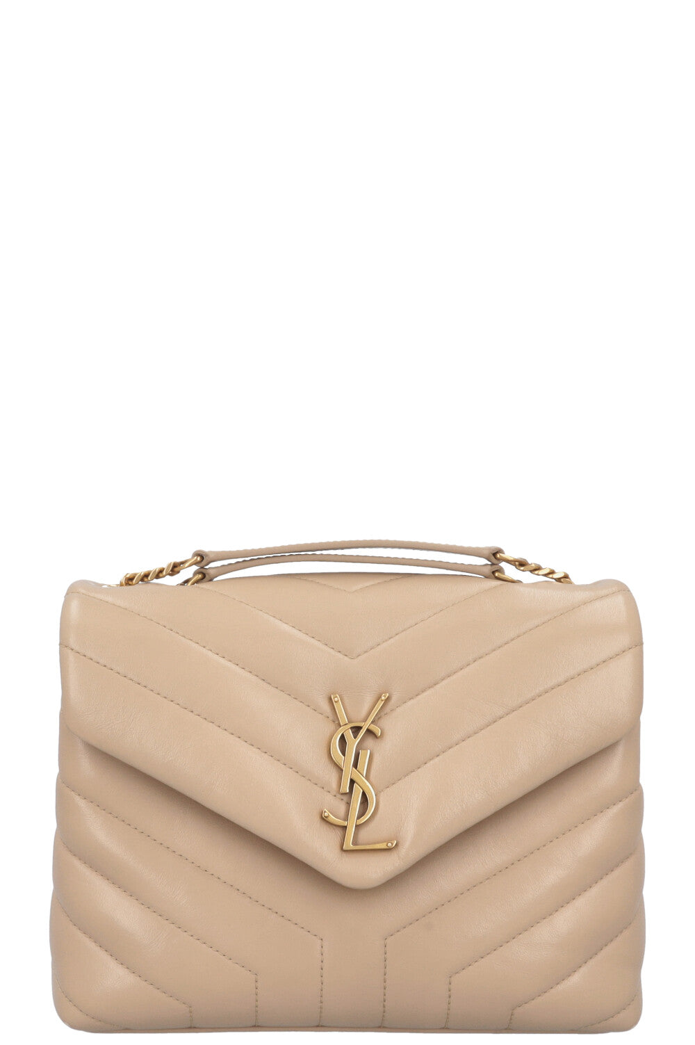 YSL Saint Laurent LouLou Bag Beige Small Handbag