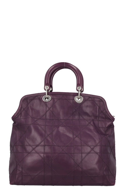 Dior Tote Bag Granville Cannage Purple
