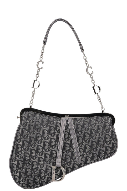 Dior Saddle Bag MNG Grey Gray Micro Handbag