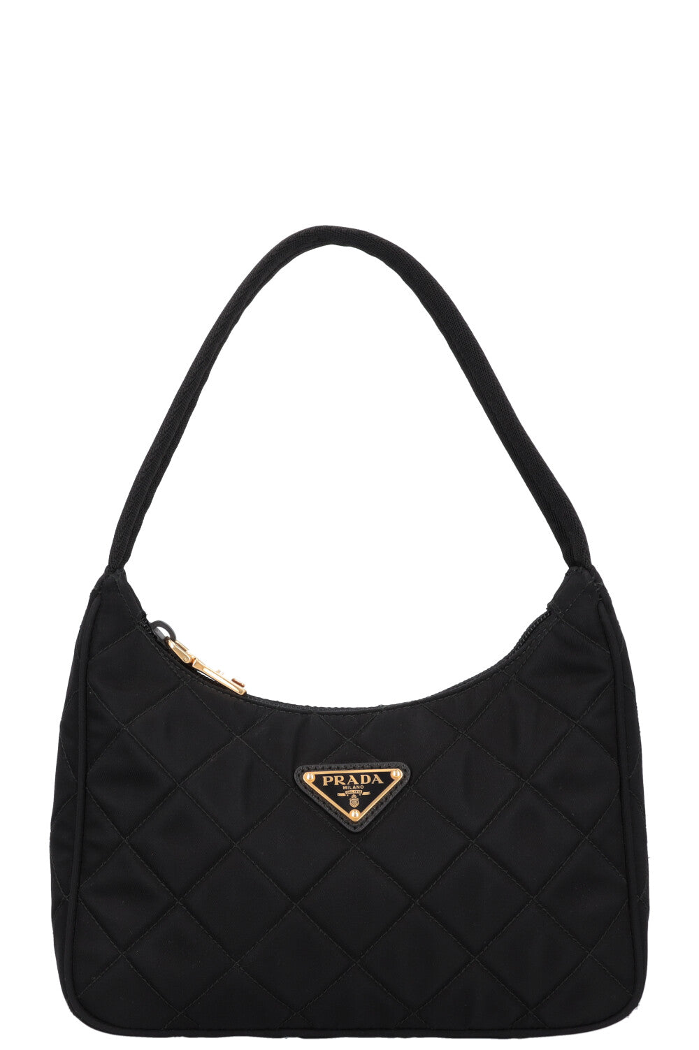 Prada Re- Shoulder Bag Nylon Quilted Black