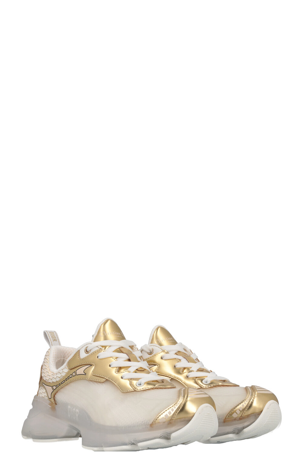 Dior Vibe Sneakers White Gold Shoes