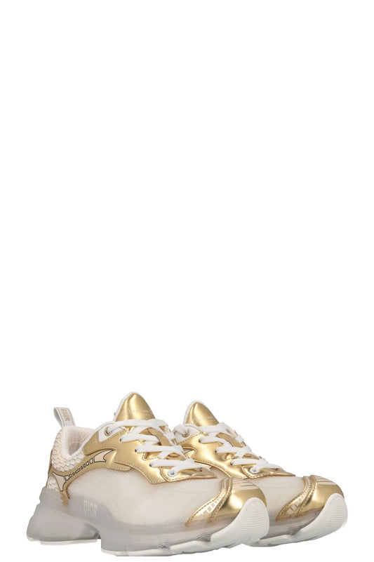 Dior Vibe Sneakers White Gold Shoes