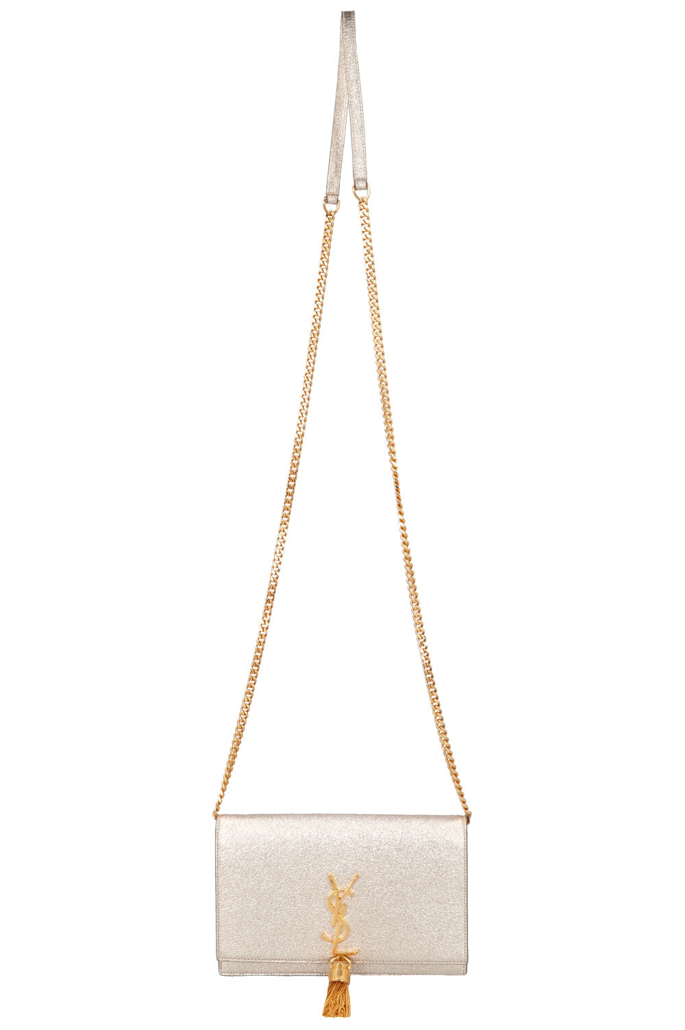 YSL Saint Laurent Crossbody Bag Kate Tassel Bag Metallic Gold