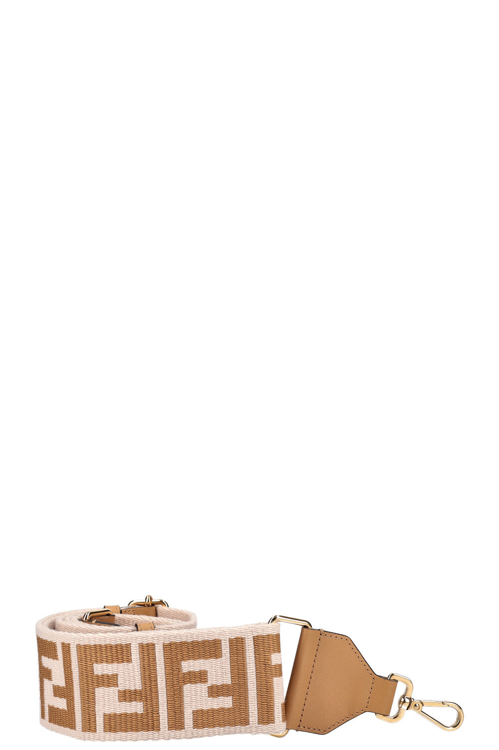 Fendi Shoulder Bag Strap You Shoulder Strap & Powder Beige Belt