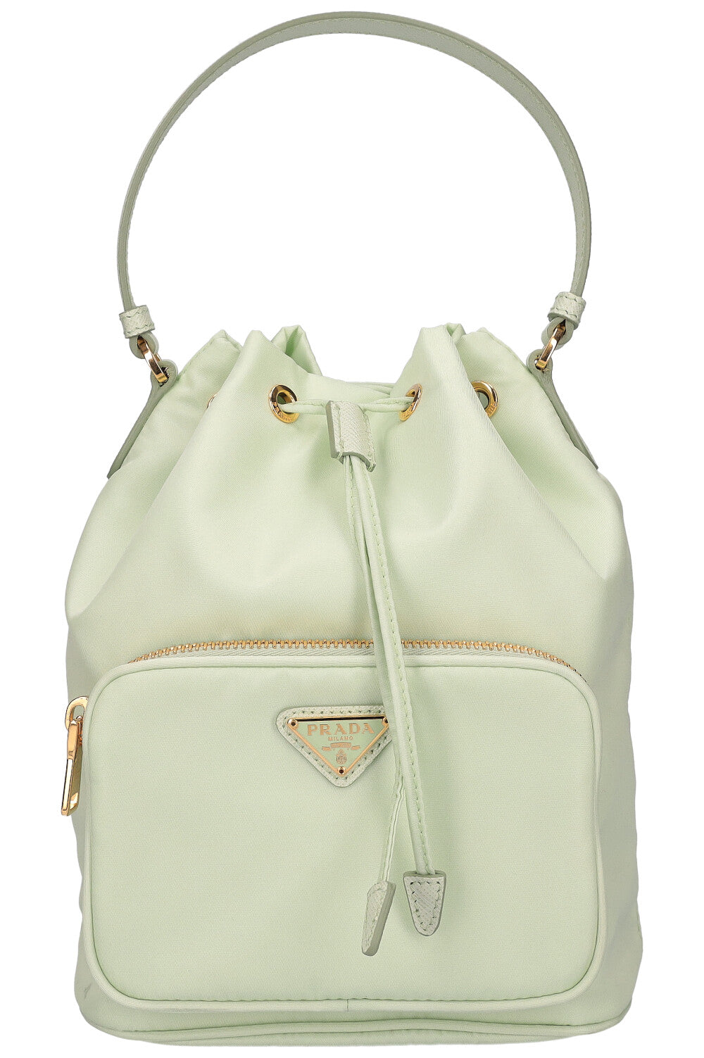 Prada Duet Re- Bag Mint Nylon Bucket Bucket Bag