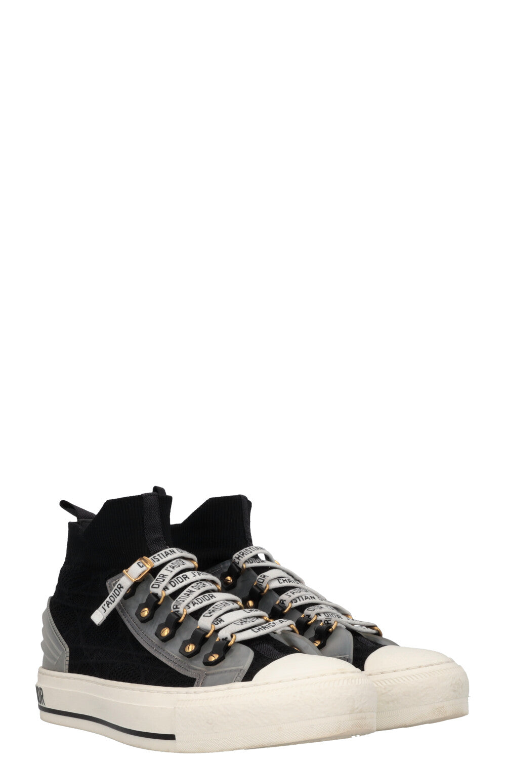 Dior Handbag Walk'N' Sneakers Mesh Rubber Black Shoes