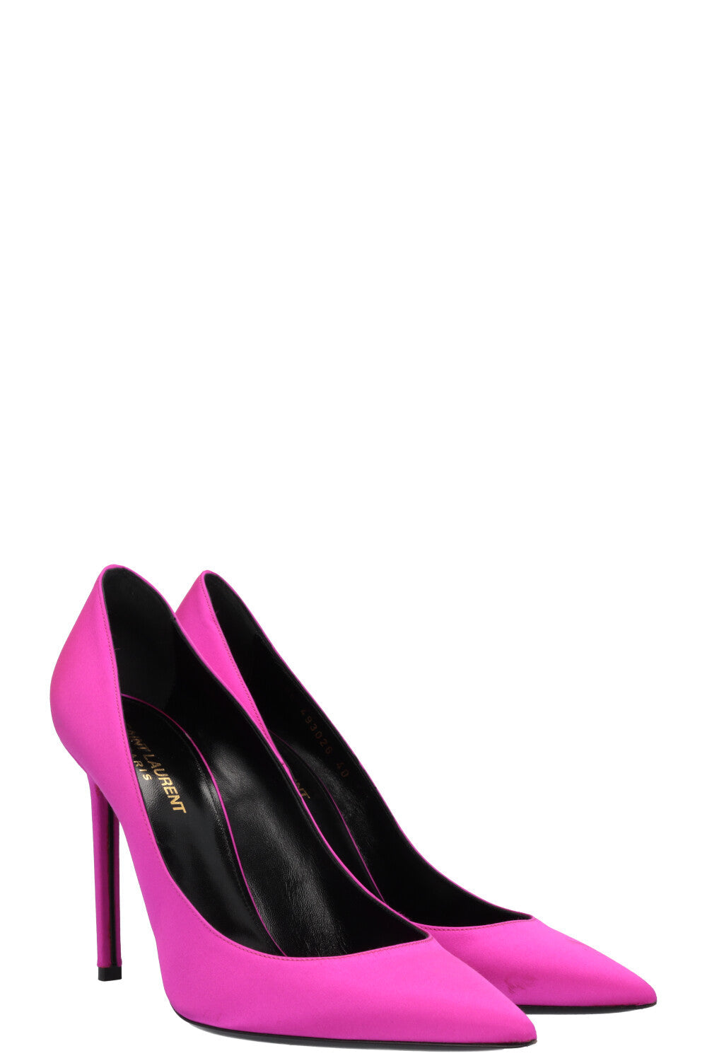 YSL Saint Laurent Instinct Heels Satin Pink Shoes