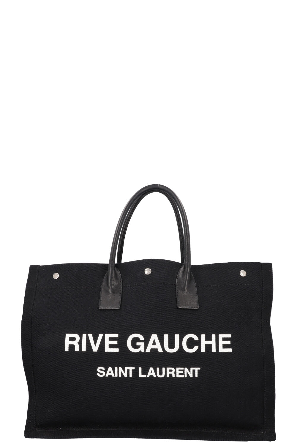 YSL Saint Laurent Rive Gauche Tote Canvas Black Tote Bag