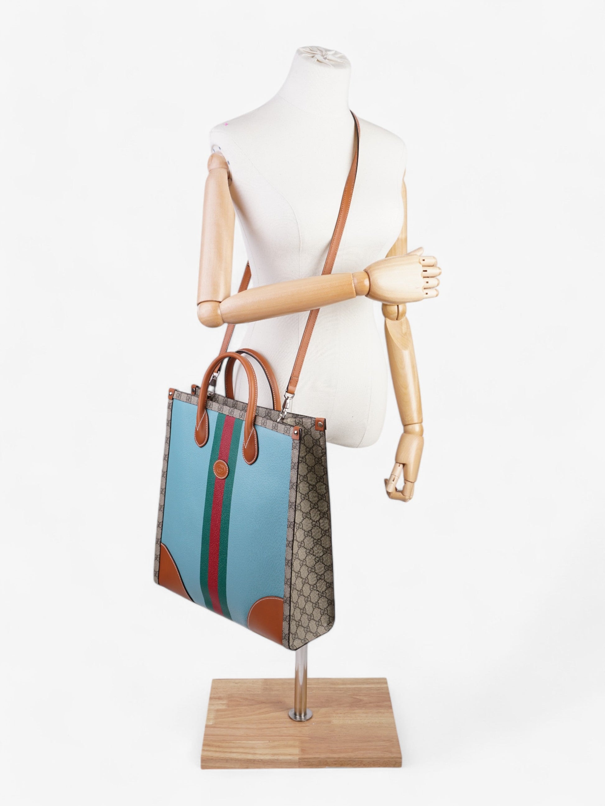 Gucci Interlocking Web Tote Lunar New Year Limited Canvas Brown Tote Bag