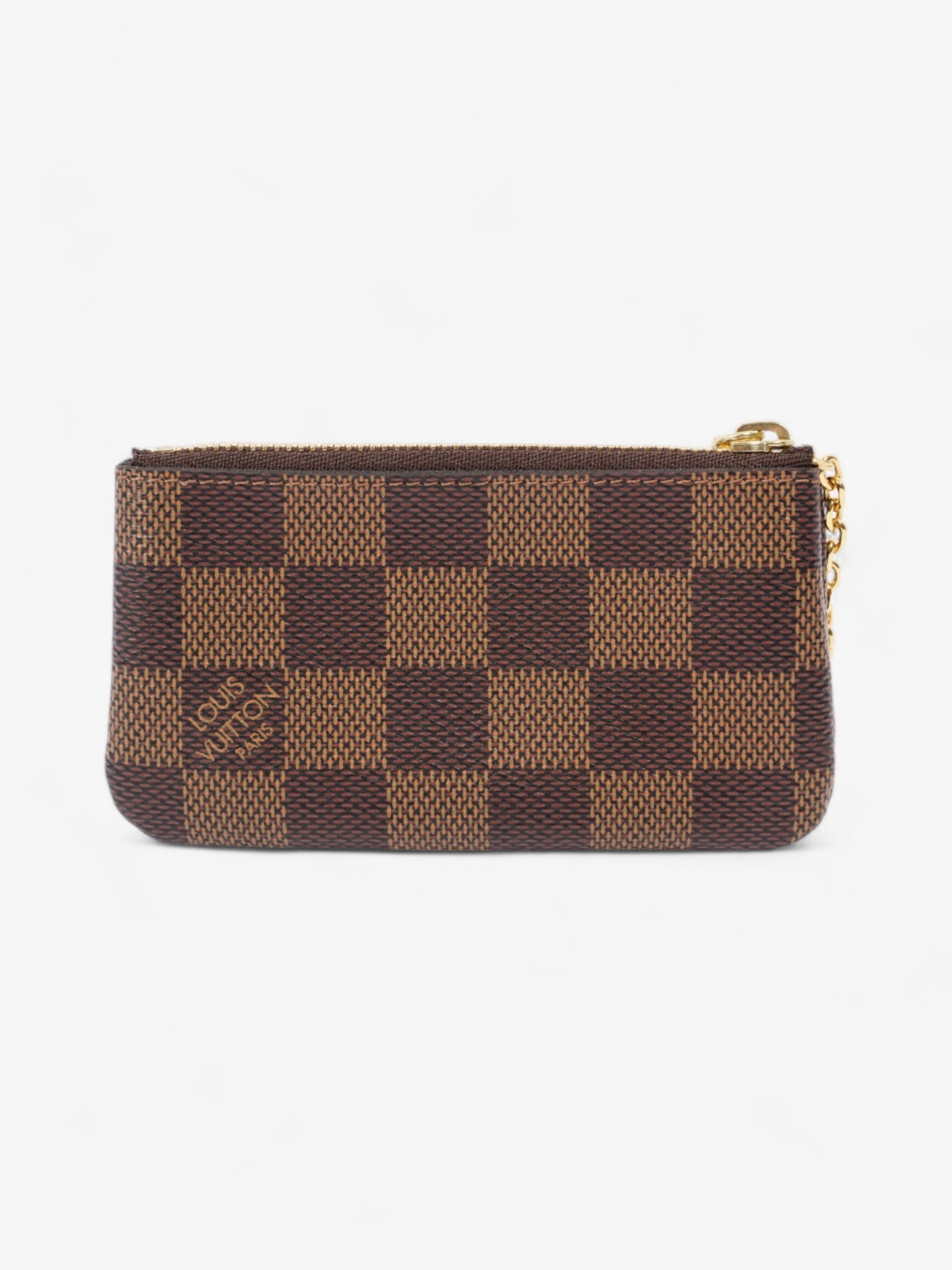 Louis Vuitton Ebene Coated Damier Canvas Coated Canvas Gold Wallet Case