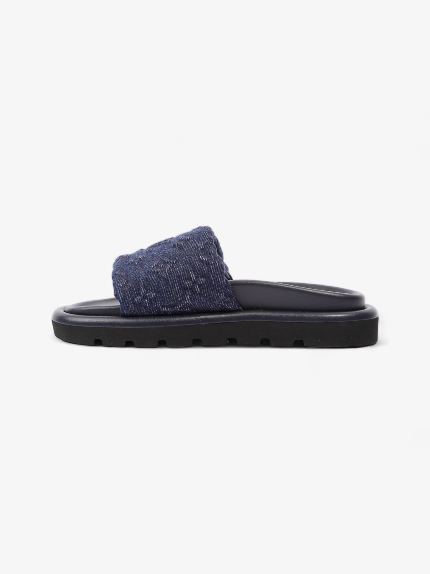Louis Vuitton Pool Pillow Flat Comfort Mule Blue Shoes