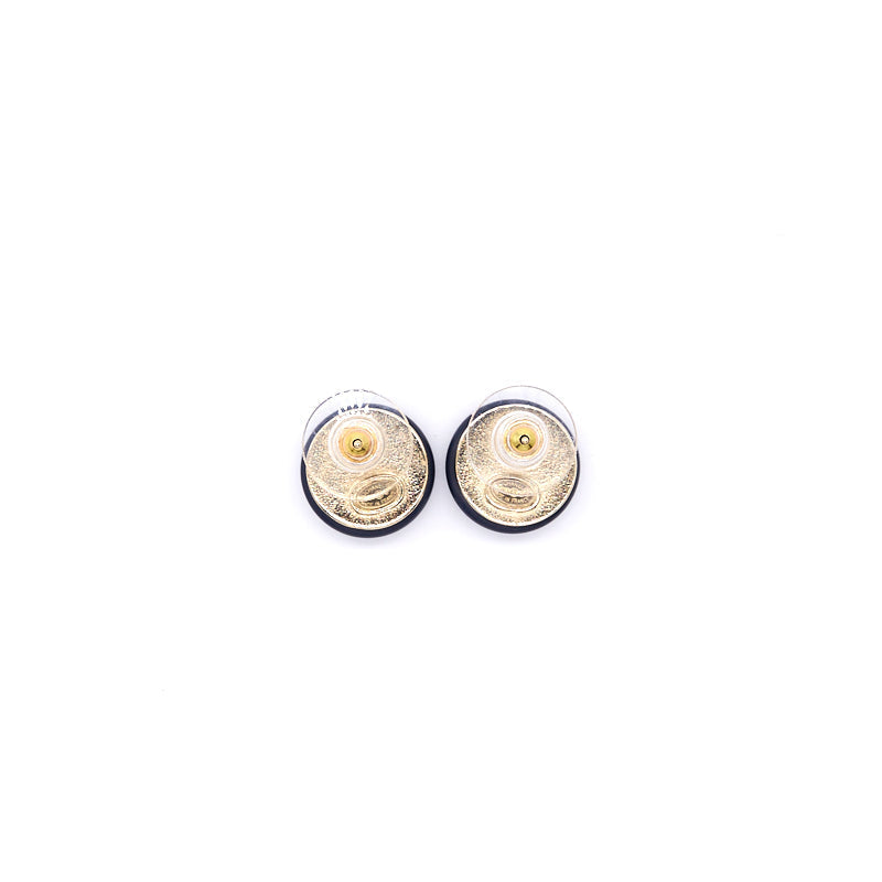 Chanel   La Pausa Silver Tone stud Earrings