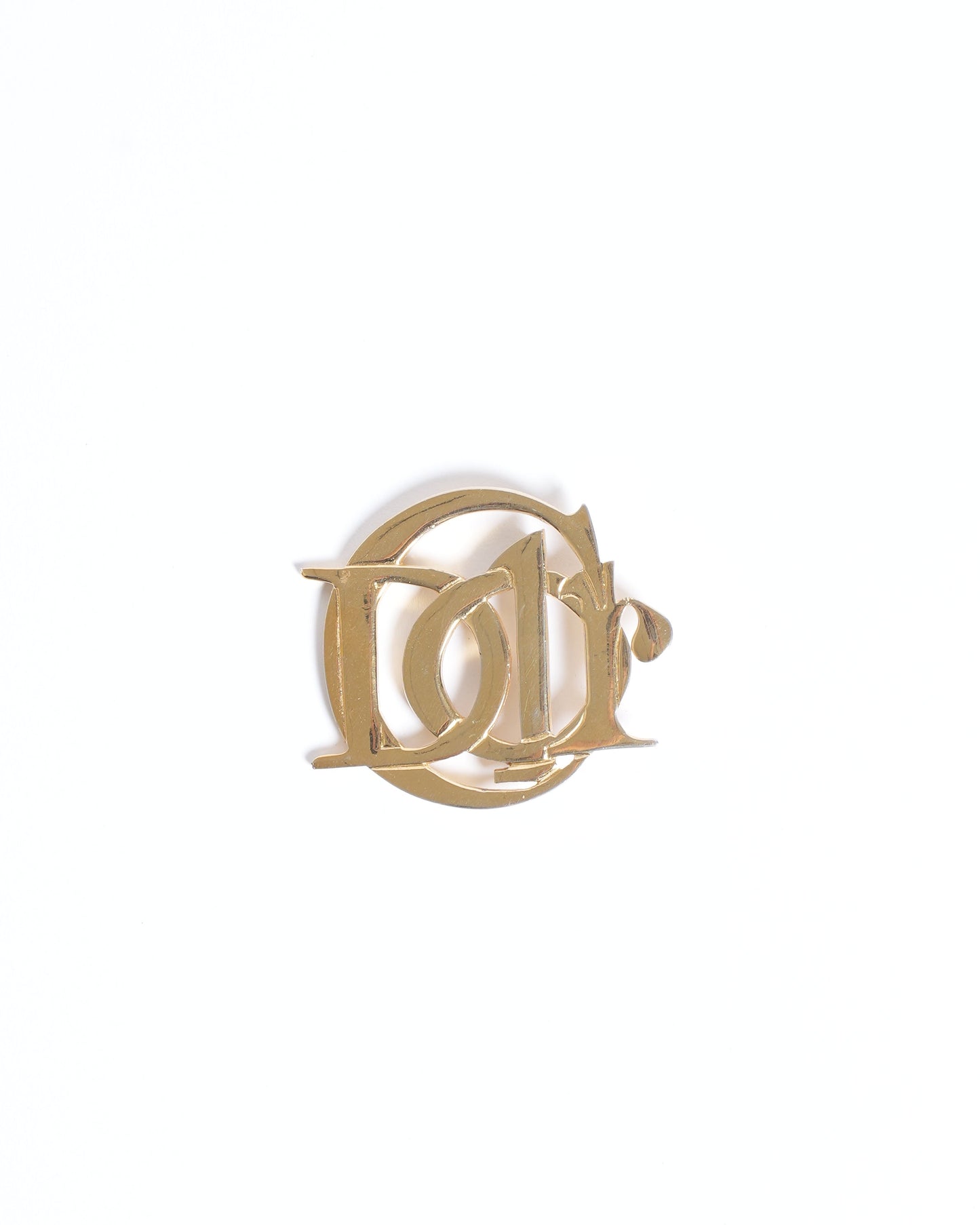 Dior Handbag Christian Made in Germany Plated Brooch Gold