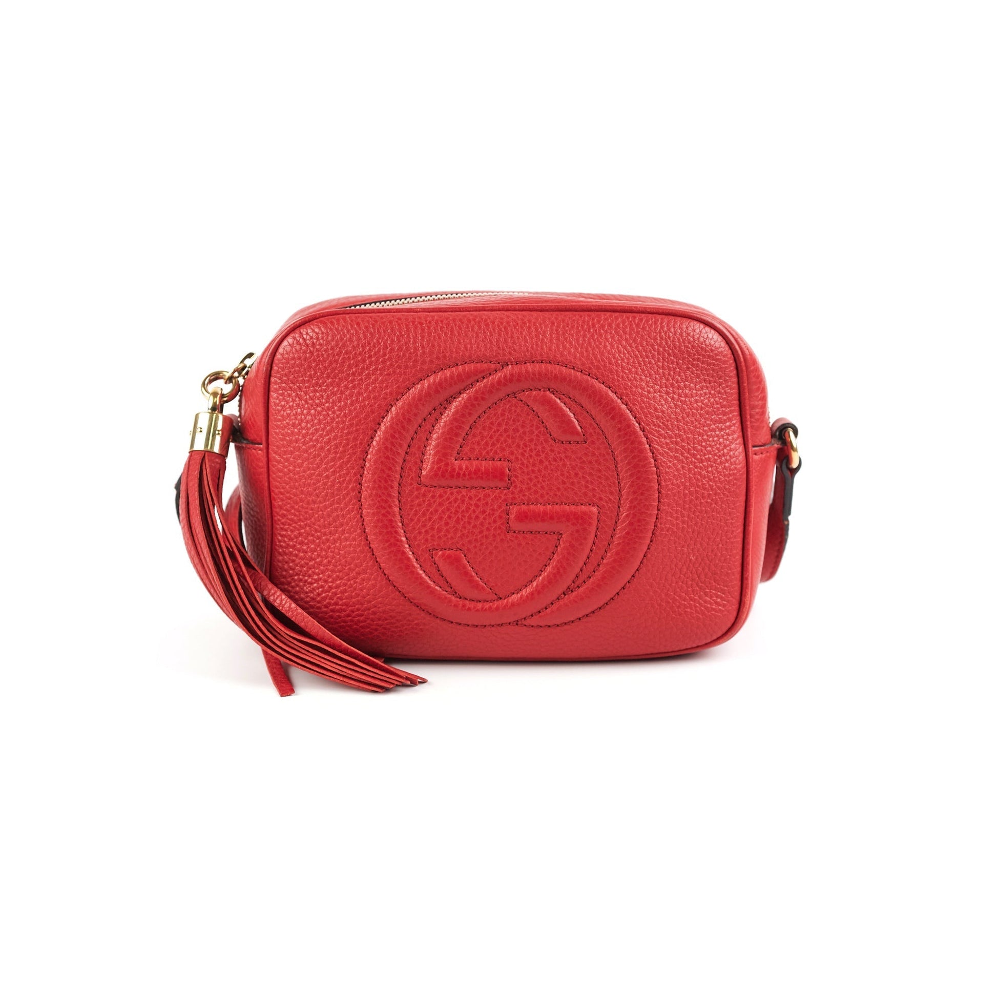 Gucci Soho Disco Crossbody Bag Red