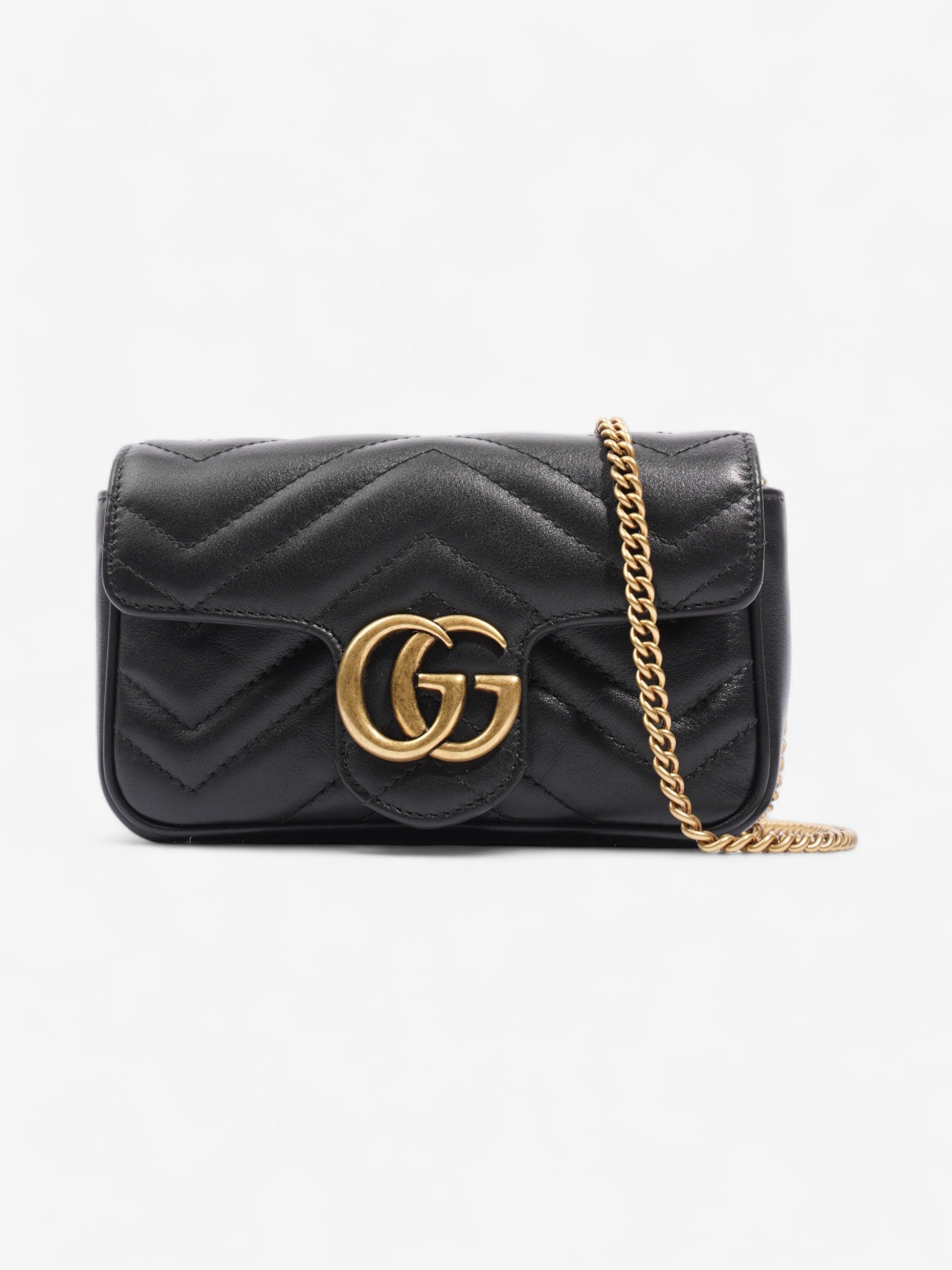 Gucci Marmont Super Mini Crossbody Bag Leather Matelasse Super Mini