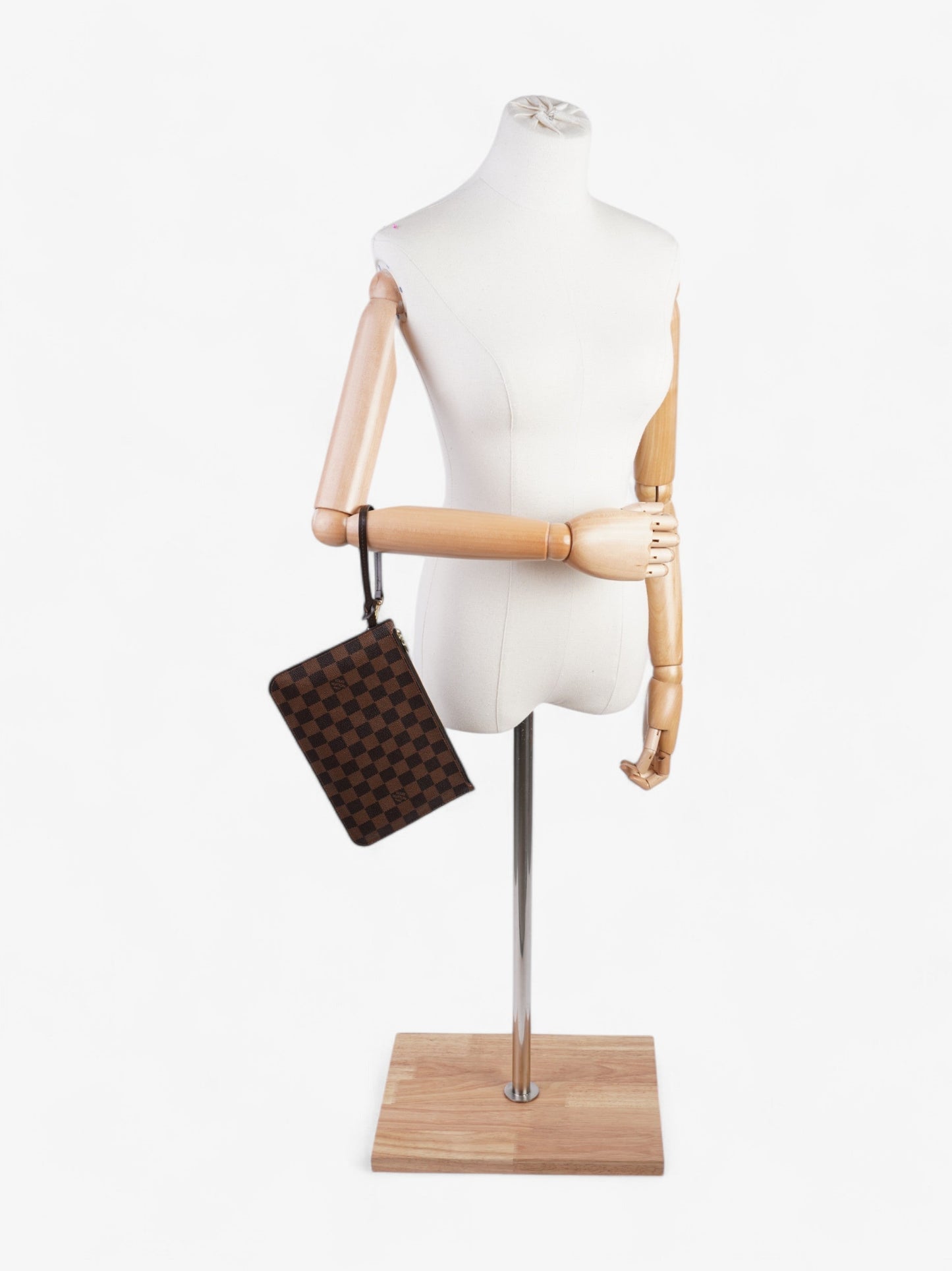 Louis Vuitton Neverful Pochette Ebene Coated Damier Canvas Coated Canvas Apparel
