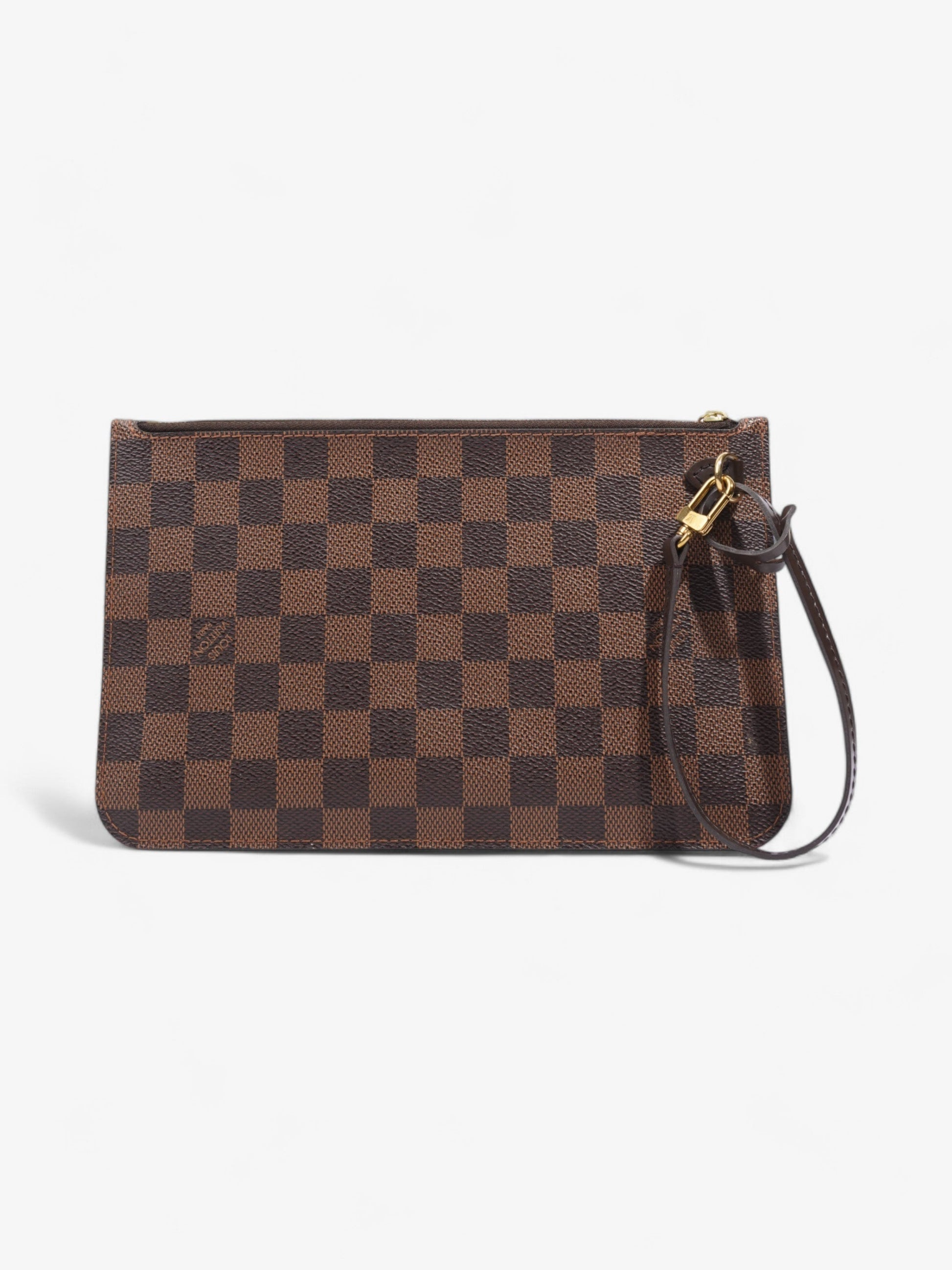 Louis Vuitton Neverful Pochette Ebene Coated Damier Canvas Coated Canvas Apparel