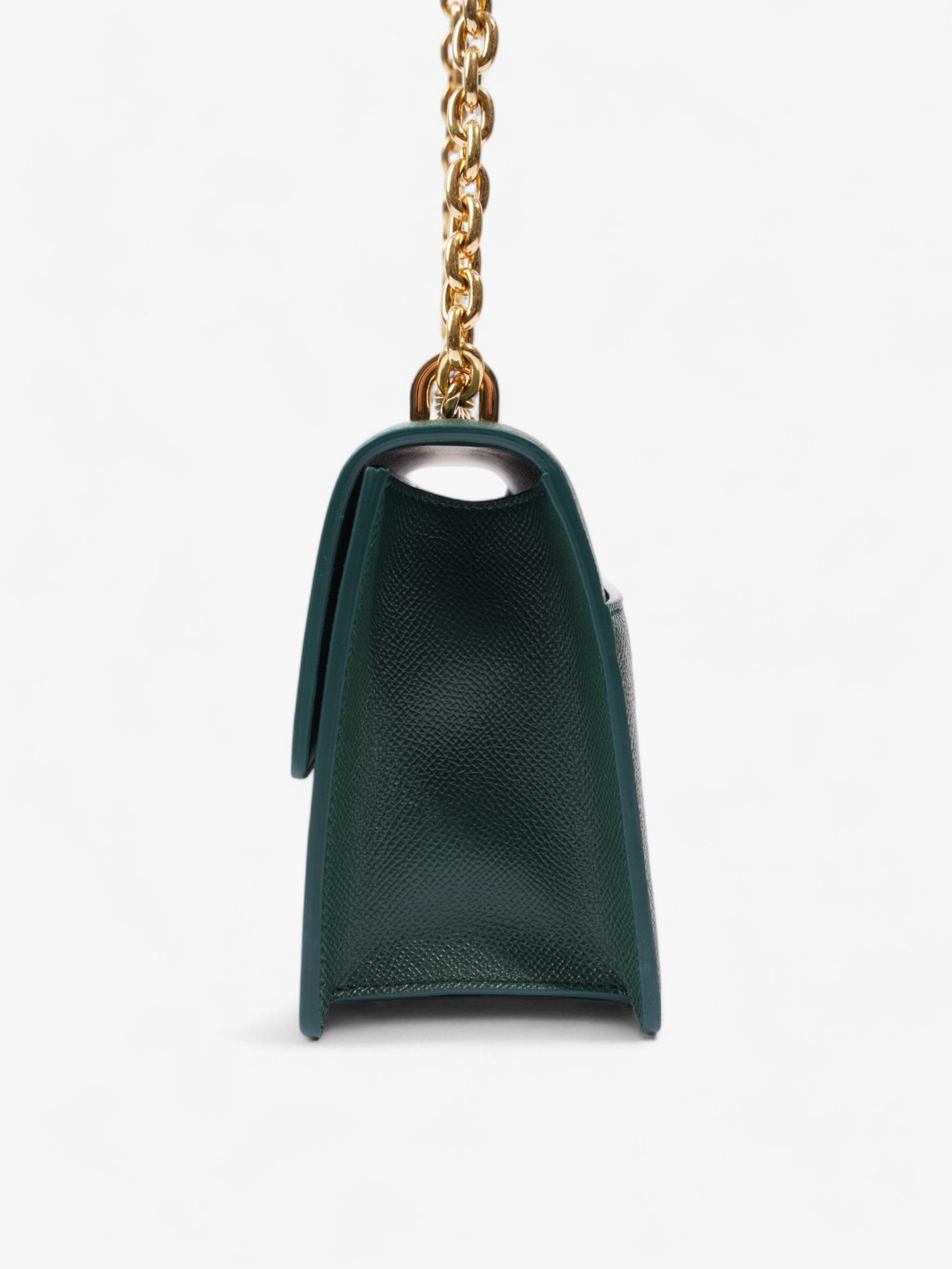 Dior Christian Montaigne Calfskin Shoulder Bag Leather Green