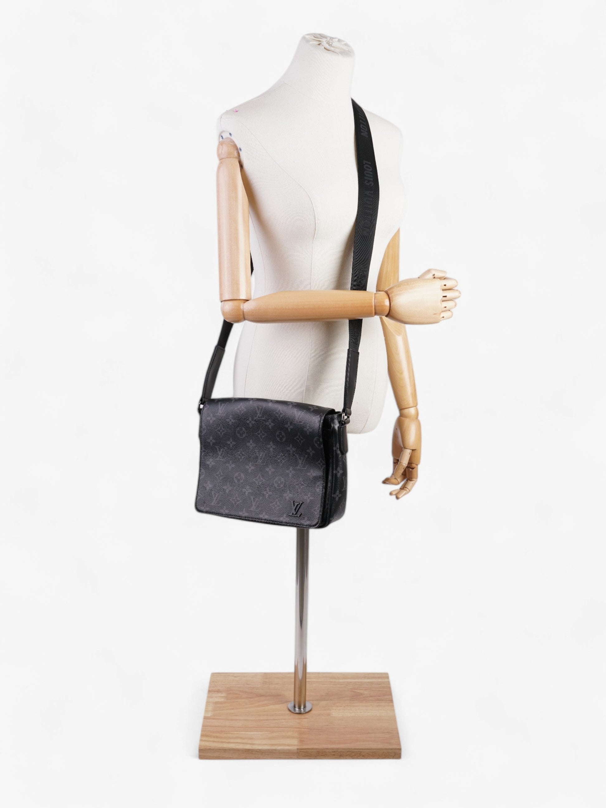 Louis Vuitton District Messenger Eclipse Coated PM Monogram Canvas Coated Canvas Apparel