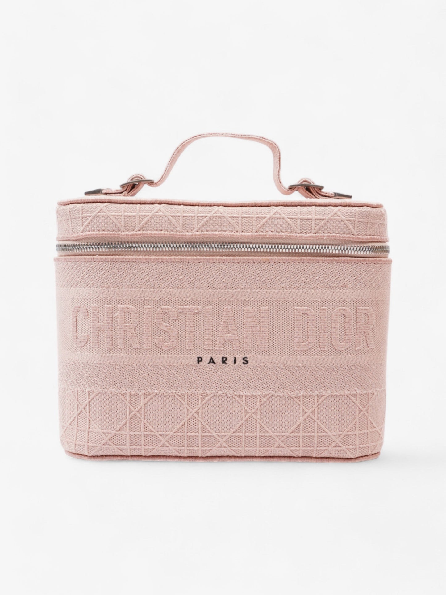 Dior Christian travel Vanity Case Bois De Rose Cotton Travel Bag