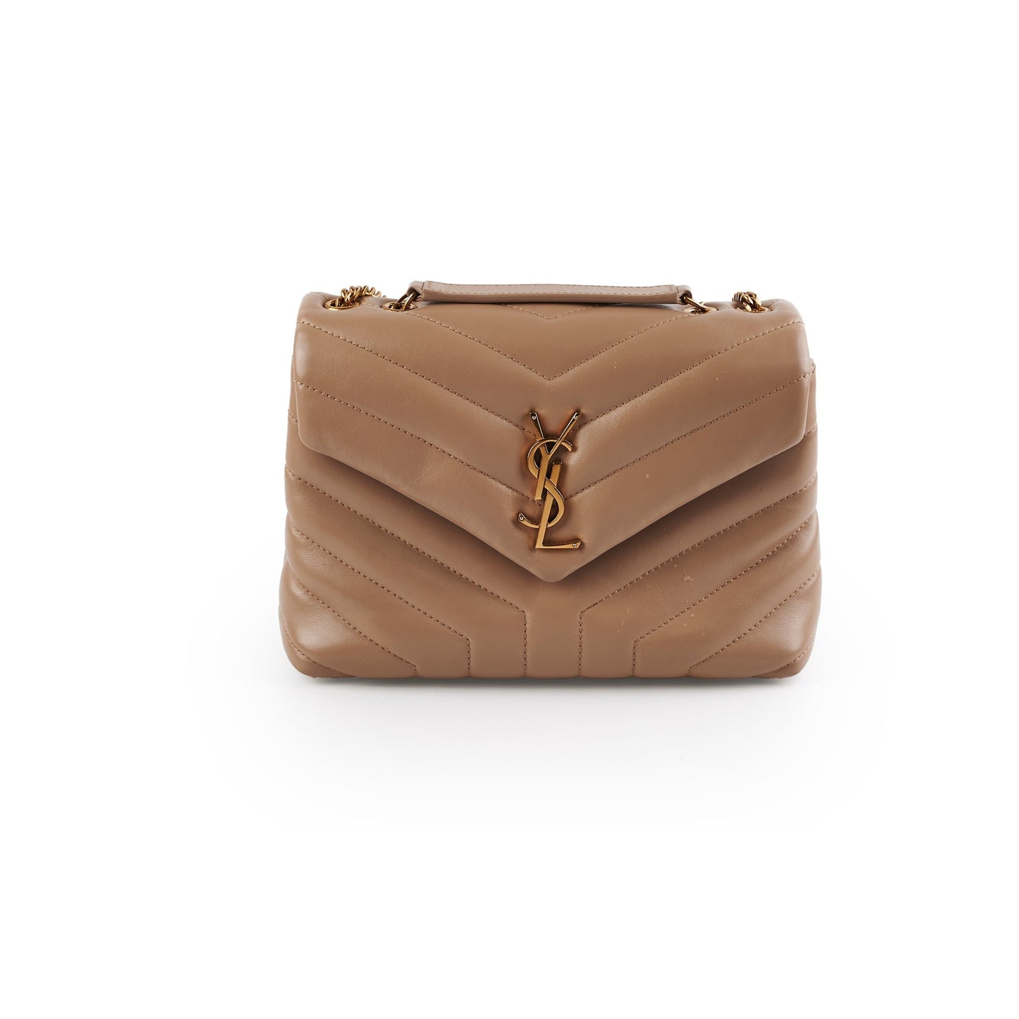 YSL Saint Laurent Lou Lou Crossbody Bag Beige Small 3