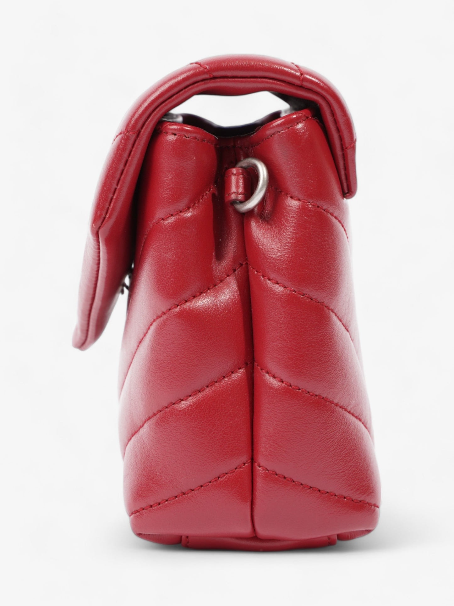 YSL Saint Laurent Loulou Crossbody Bag Leather Red Toy