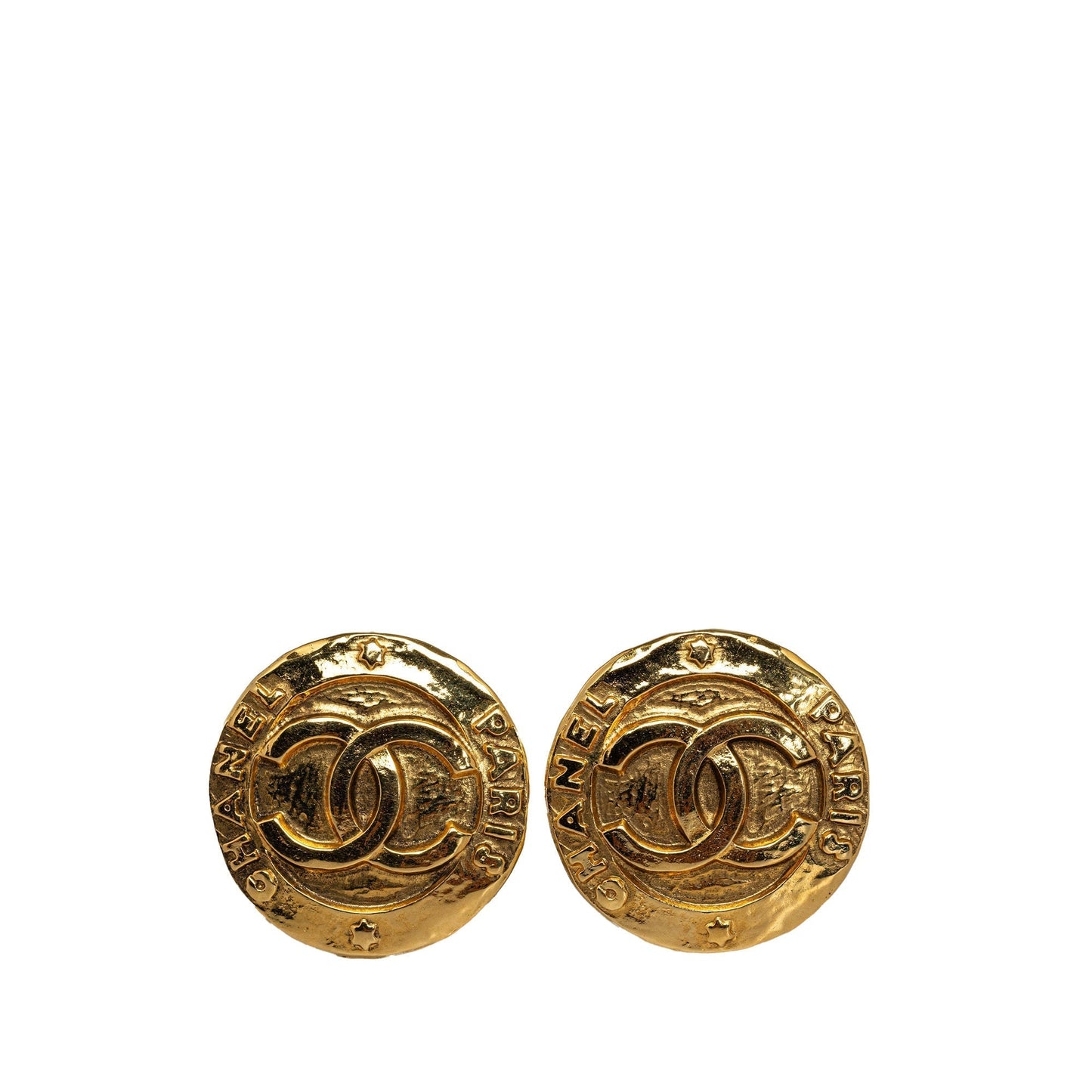 CHANEL CC Clip On Earrings Costume Earrings