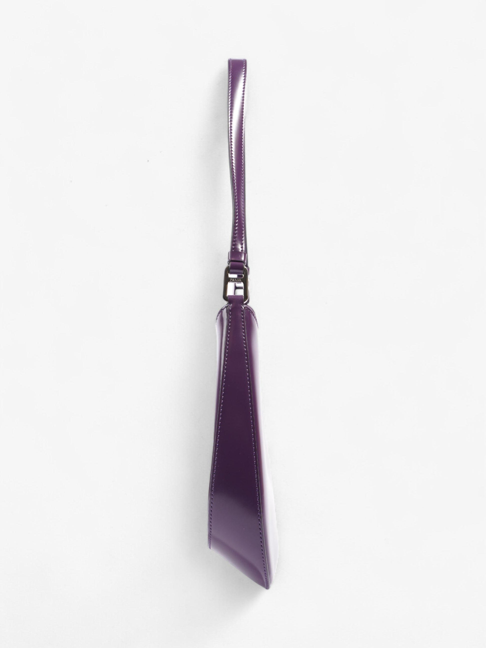 Prada Cleo Shoulder Bag Leather Patent Purple