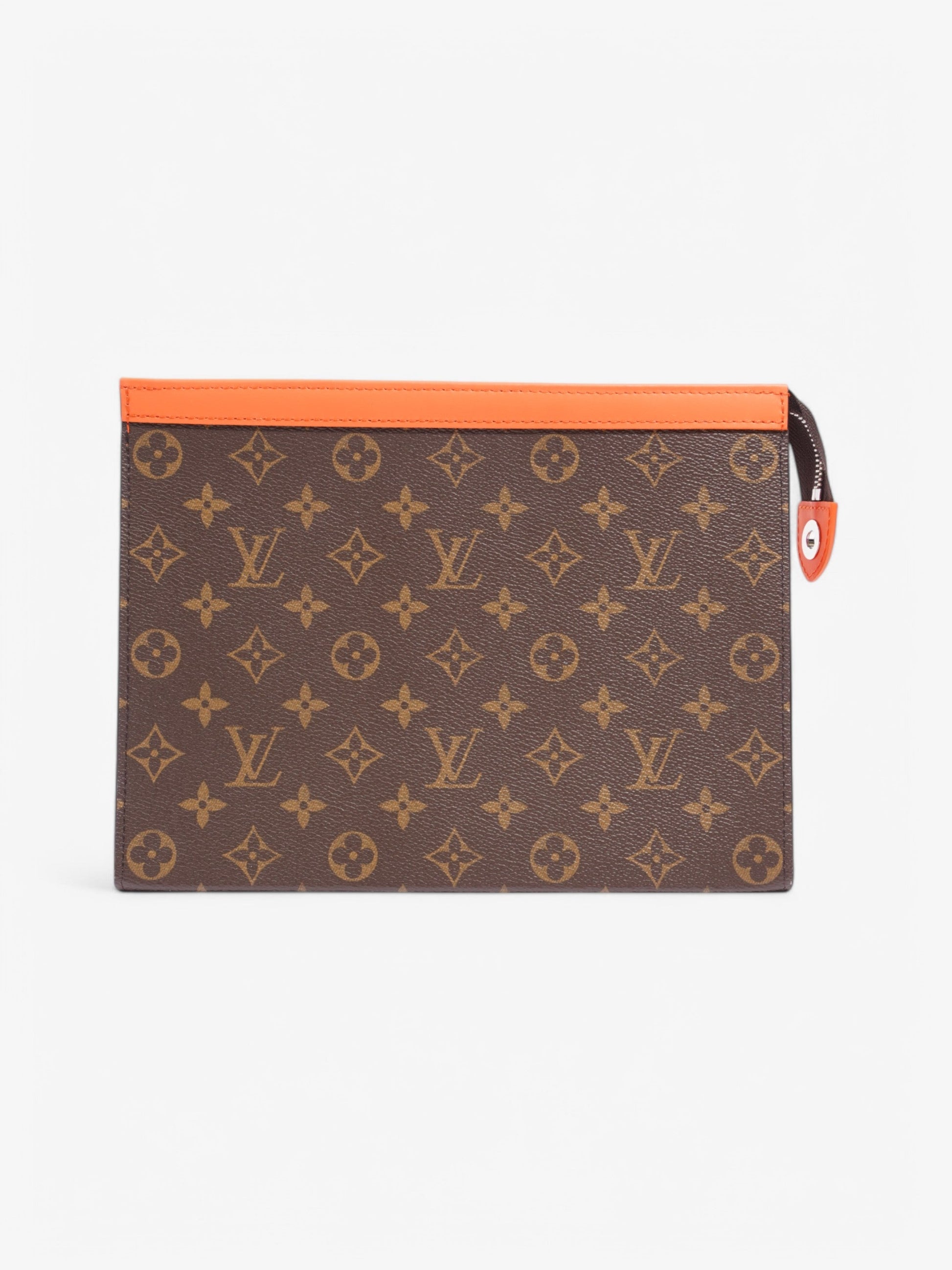 Louis Vuitton Pochette Voyage Coated MM Monogram Canvas Coated Canvas Orange Apparel