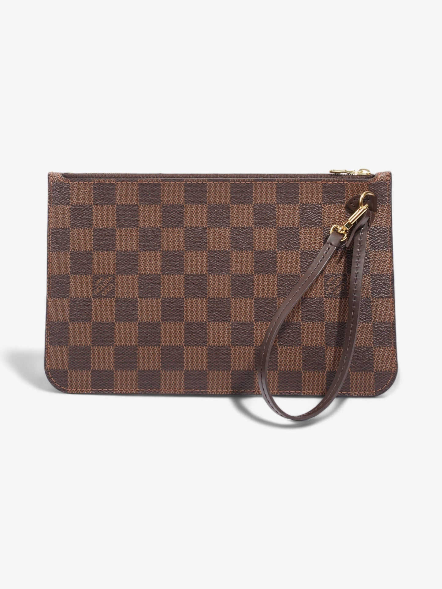 Louis Vuitton Neverful Pochette Ebene Coated Damier Canvas Coated Canvas Apparel Canvas 2