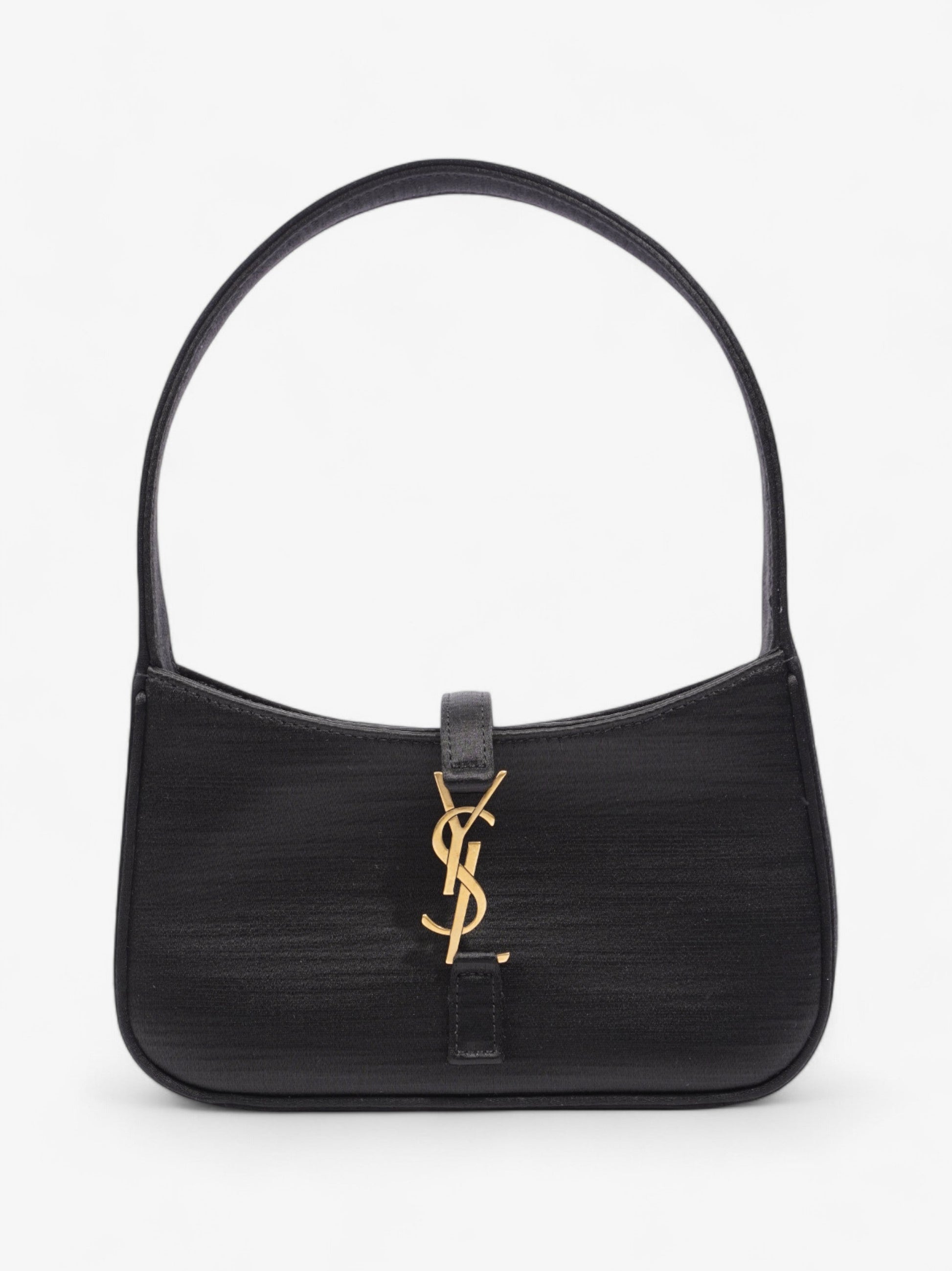 YSL Saint Laurent Le Shoulder Bag Satin Black Mini