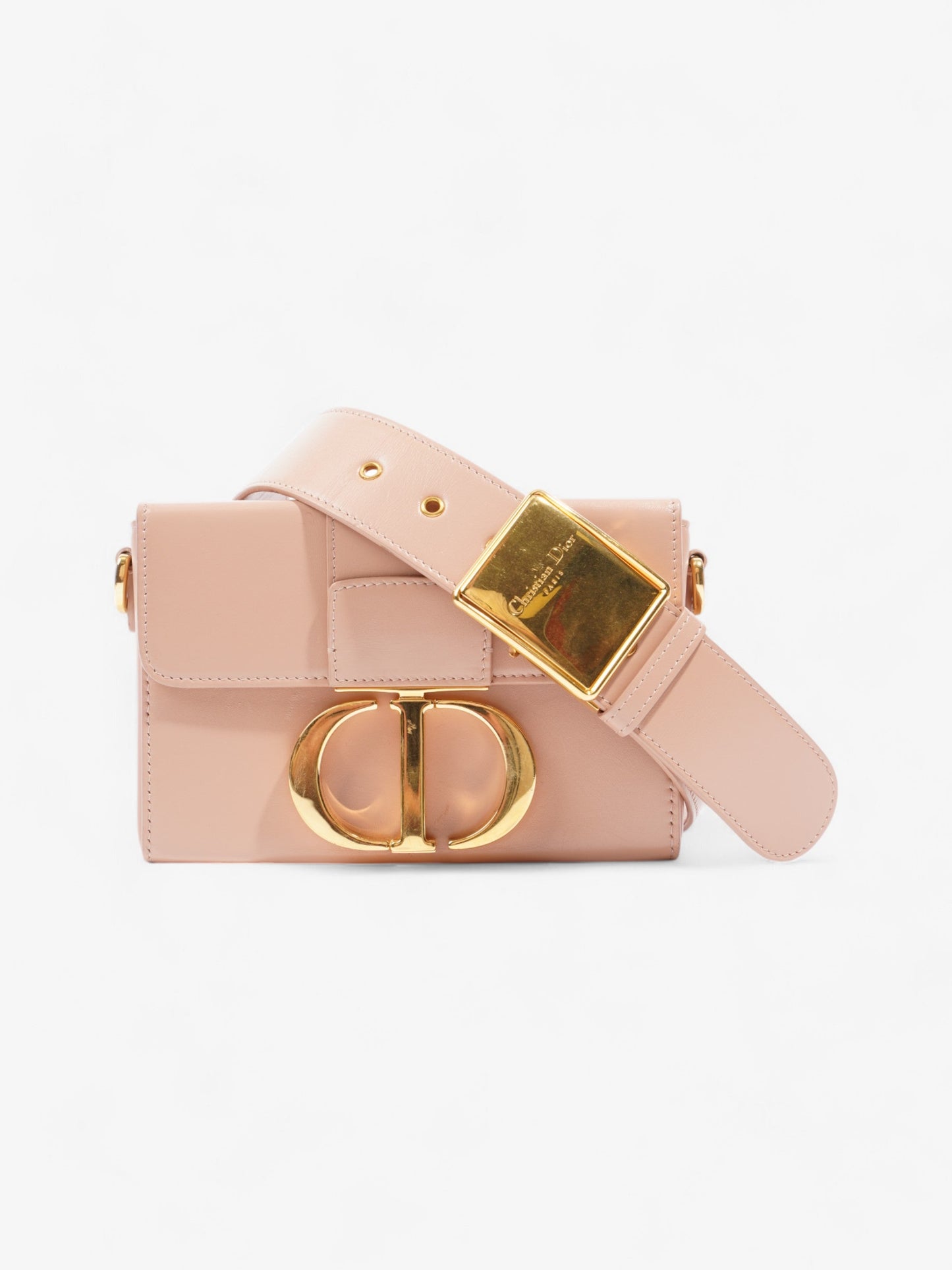 Dior Christian Montaigne Box Bag Blush Leather Shoulder Bag