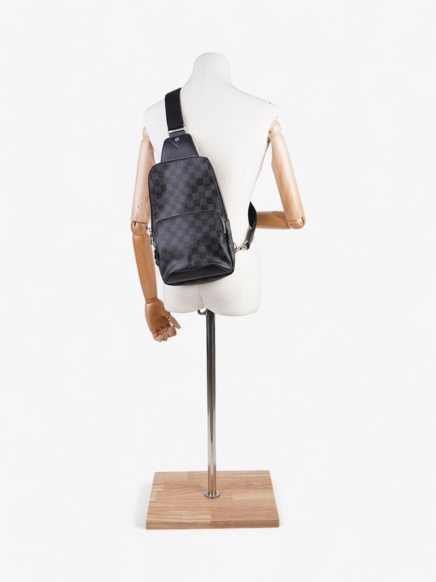 Louis Vuitton Avenue Slingbag Graphite Coated PM Damier Canvas Coated Canvas Apparel