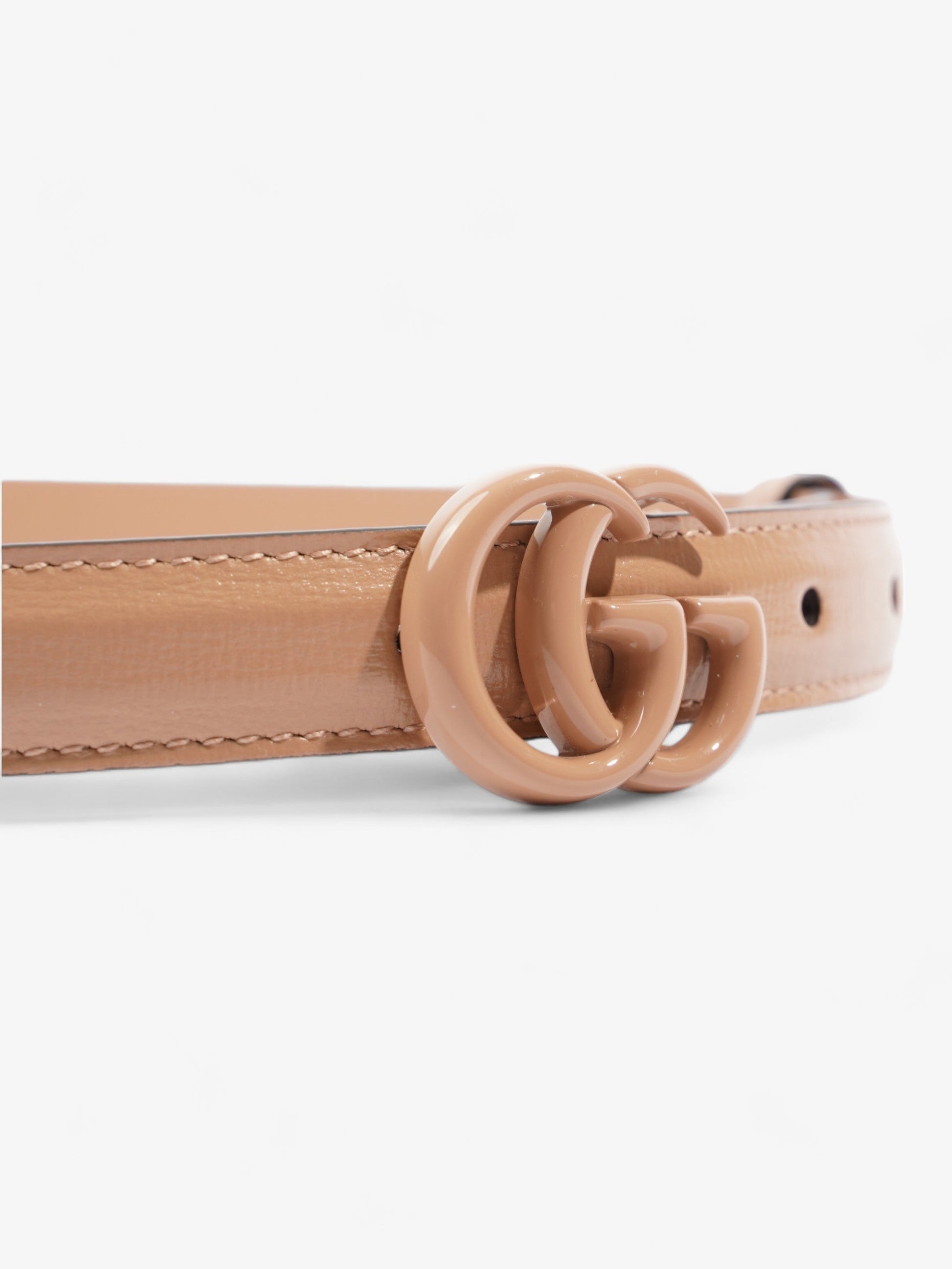 Gucci Marmont Thin Belt Handbag Leather Beige Accessory