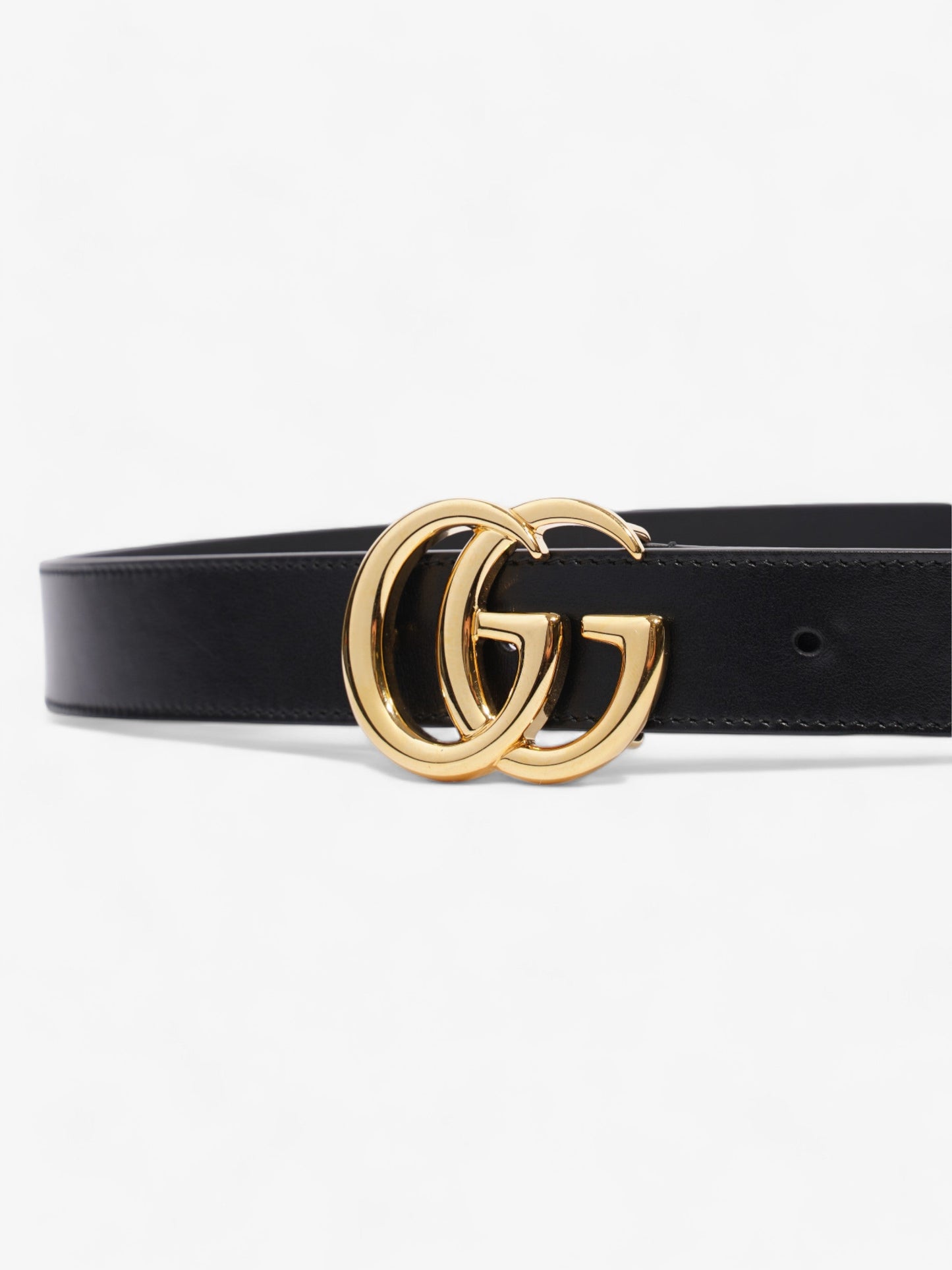 Gucci Marmont Thin Belt Handbag Leather Black Accessory 10