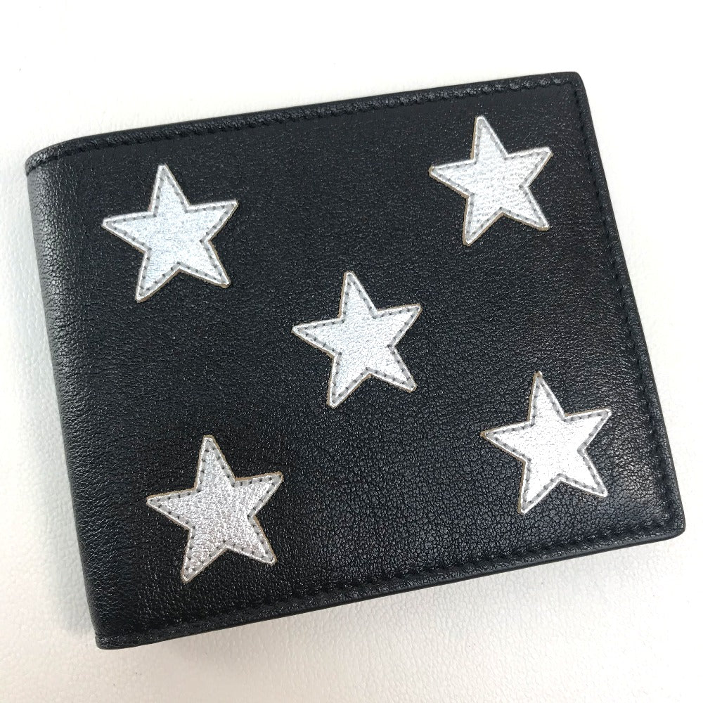 Saint Paris Folded Wallet Star Mens Travel Leather Black Travel Bag