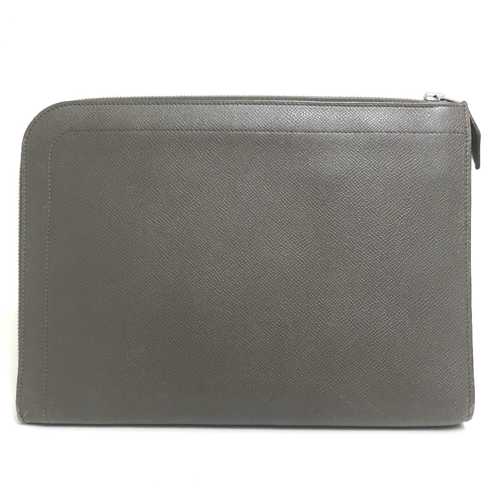 Clutch Bag Epsom Gray Type L Shaped