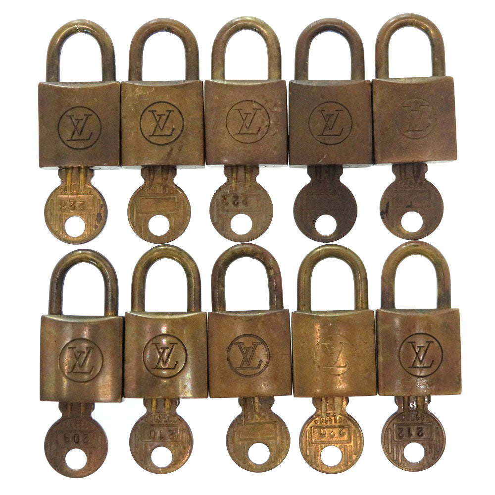 Louis Vuitton Cadena Padlock Gold Handbag