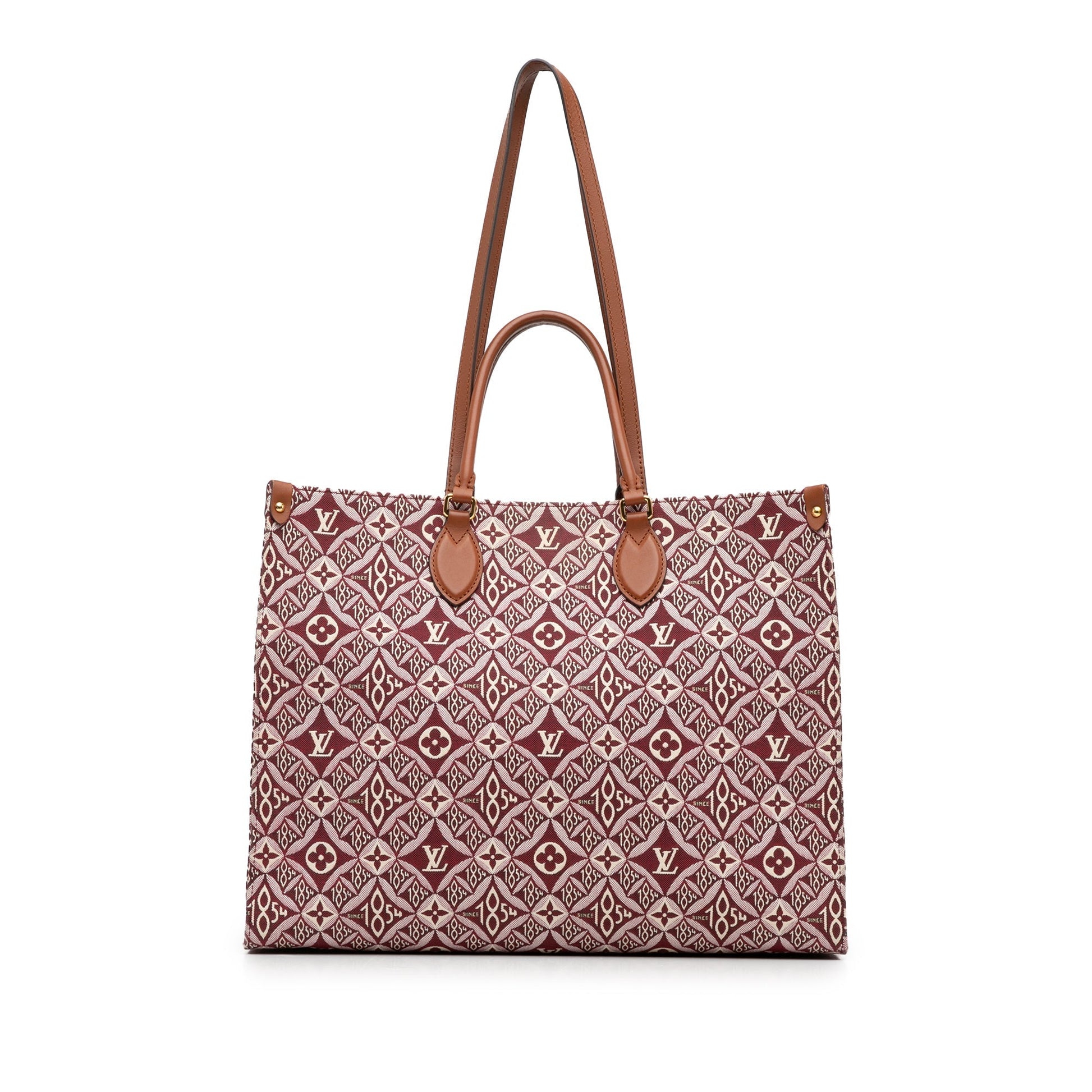 Red Louis Vuitton Monogram Since 1854 Onthego GM Satchel