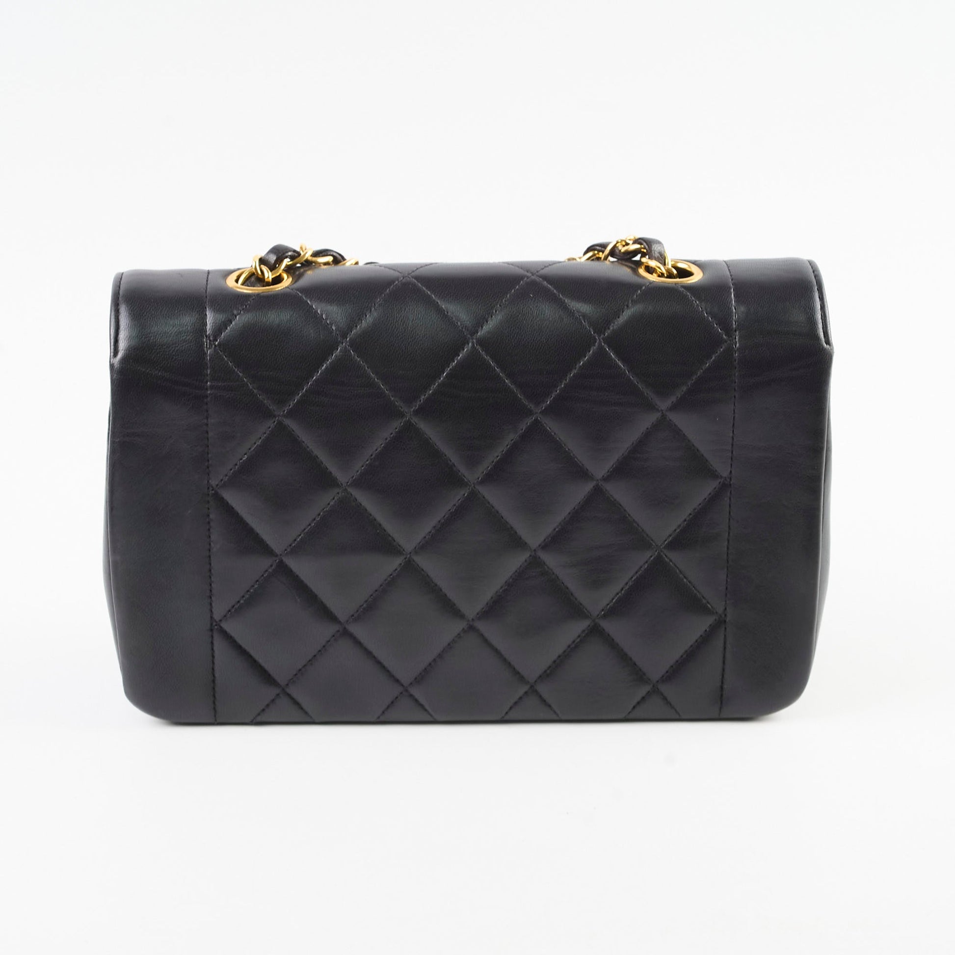 Chanel Small   Diana Lambskin Black (4 Series)