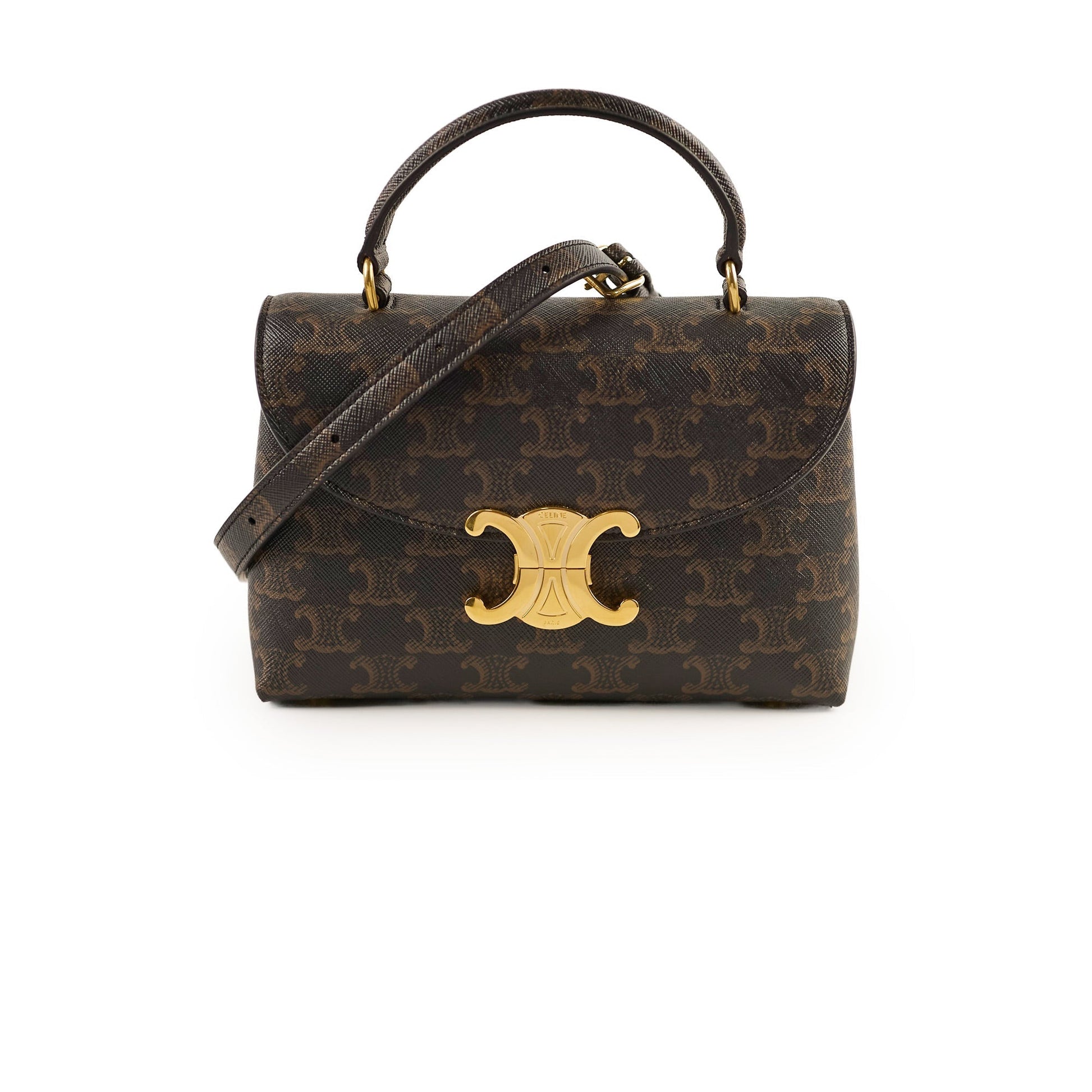 Luxury Teen Triomphe Nino Bag Canvas Tan Travel Bag