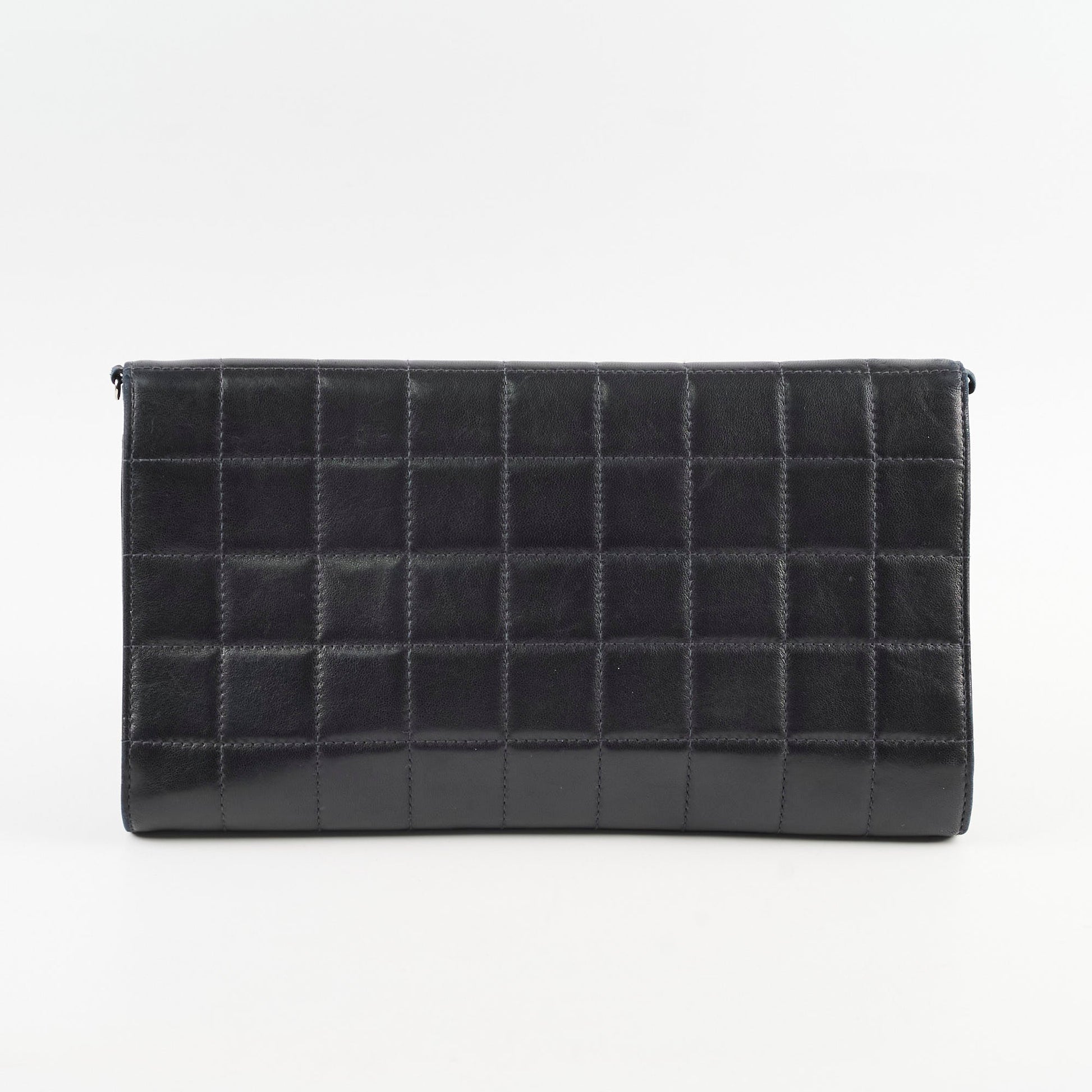 Chanel Chocolate Bar Wallet on Chain WOC Black Lambskin