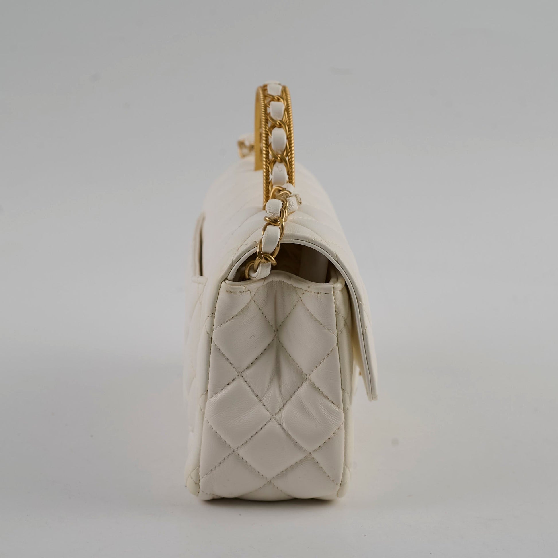 Chanel Mini Rectangle Top Handle Lambskin (microchip)