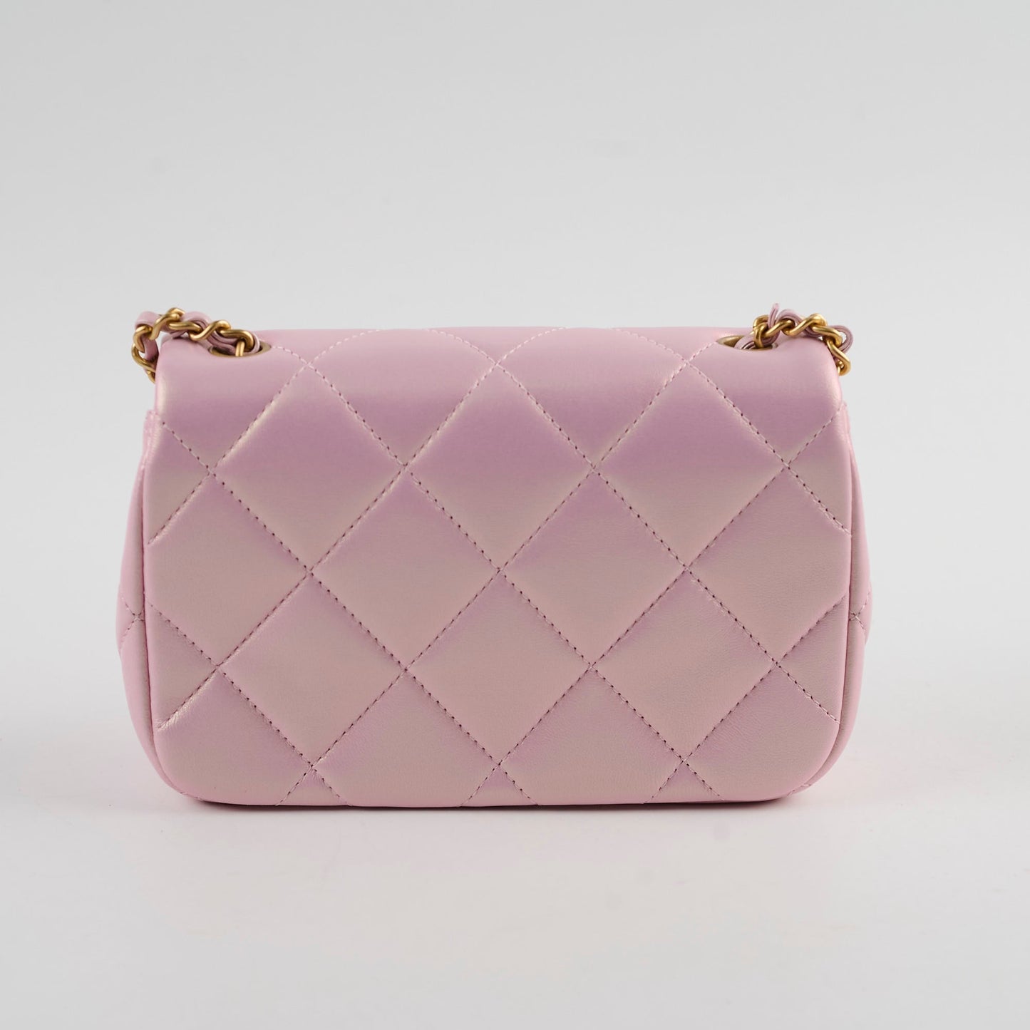 Chanel Seasonal Square Flap Pearl Iridescent Pink 2024