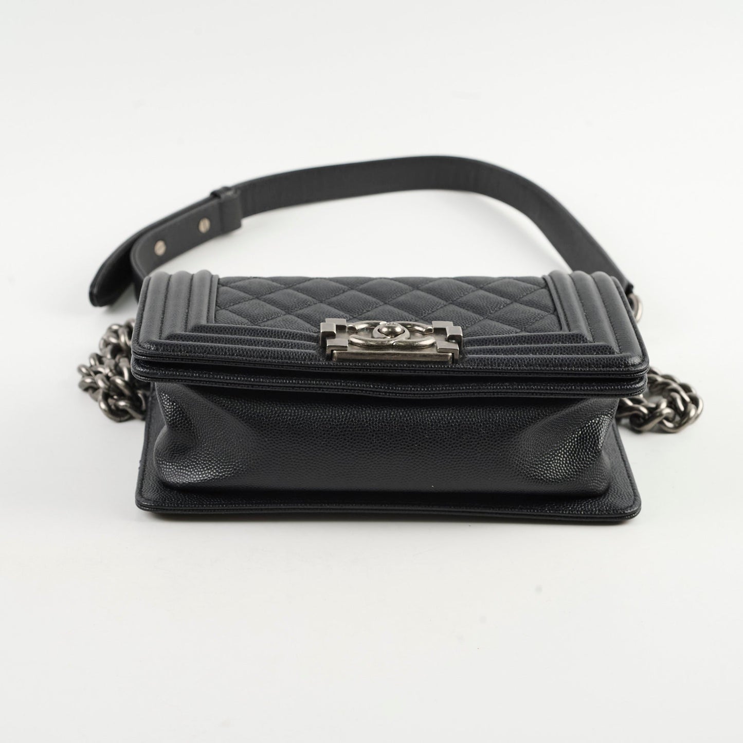 Chanel Caviar Small Boy Black Series 30