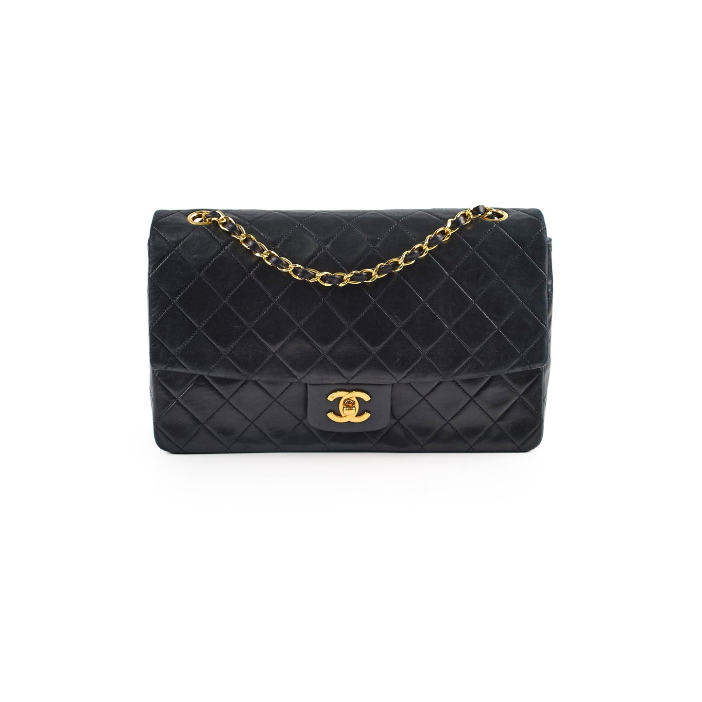 Chanel   Timeless Classic Turn Lock Large Flap with Pochette Black