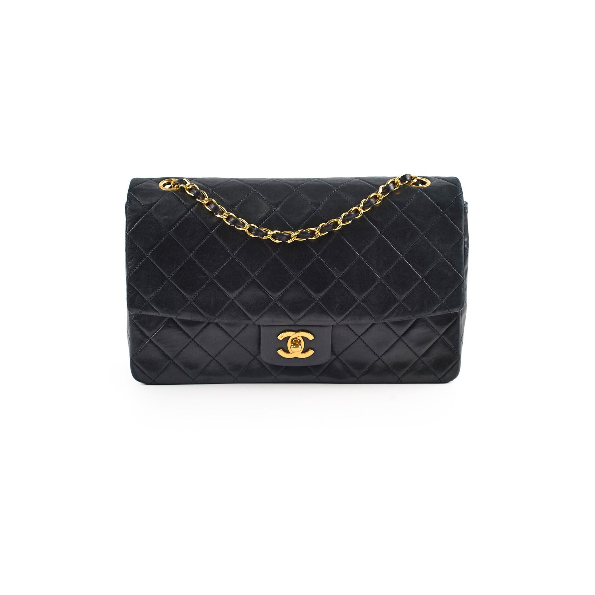 Chanel   Timeless Classic Turn Lock Large Flap with Pochette Black