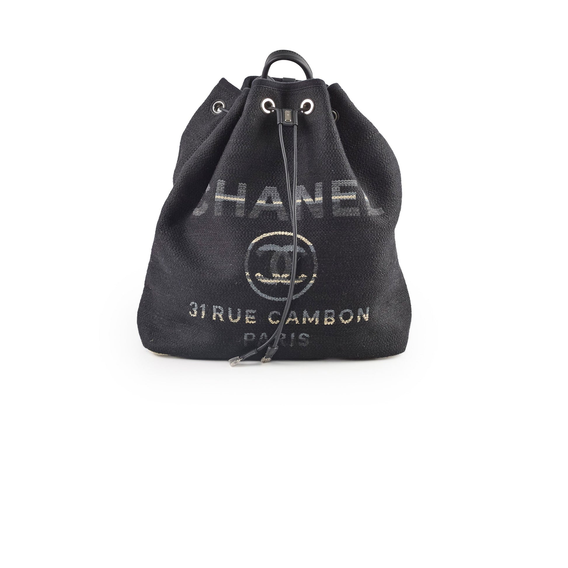 Chanel Deauville Backpack Navy Blue