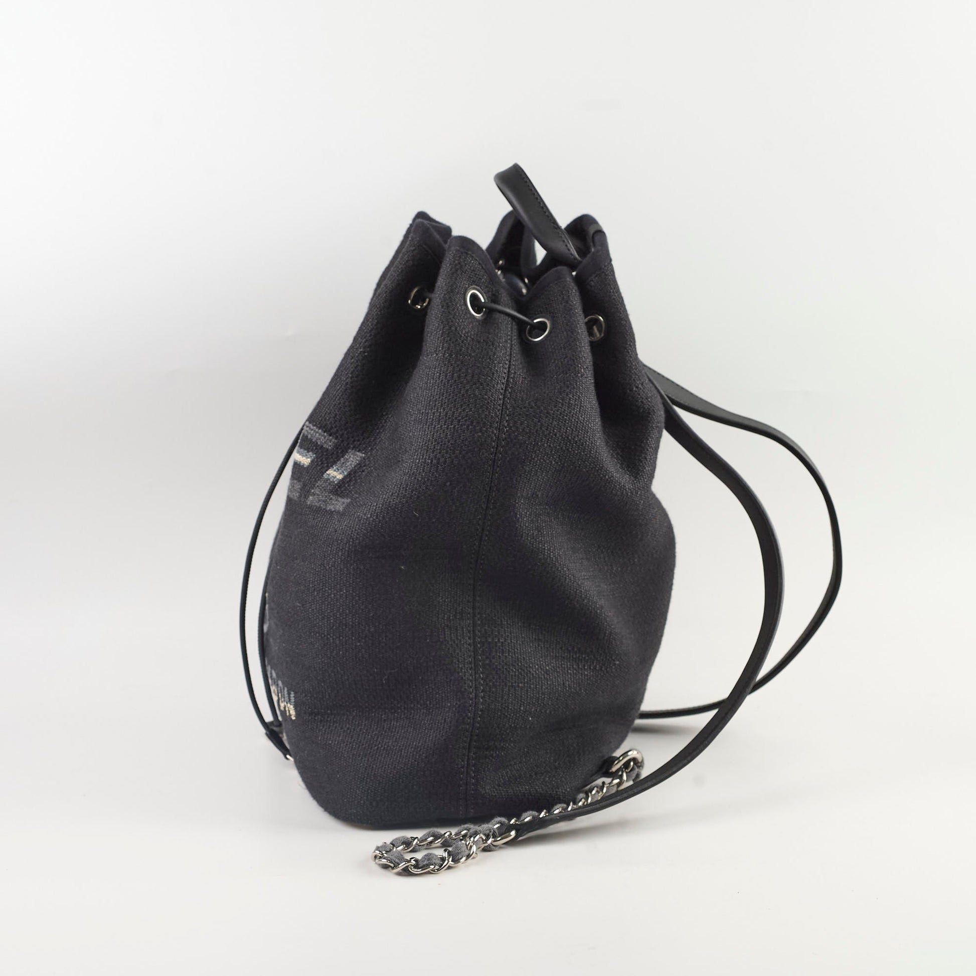 Chanel Deauville Backpack Navy Blue